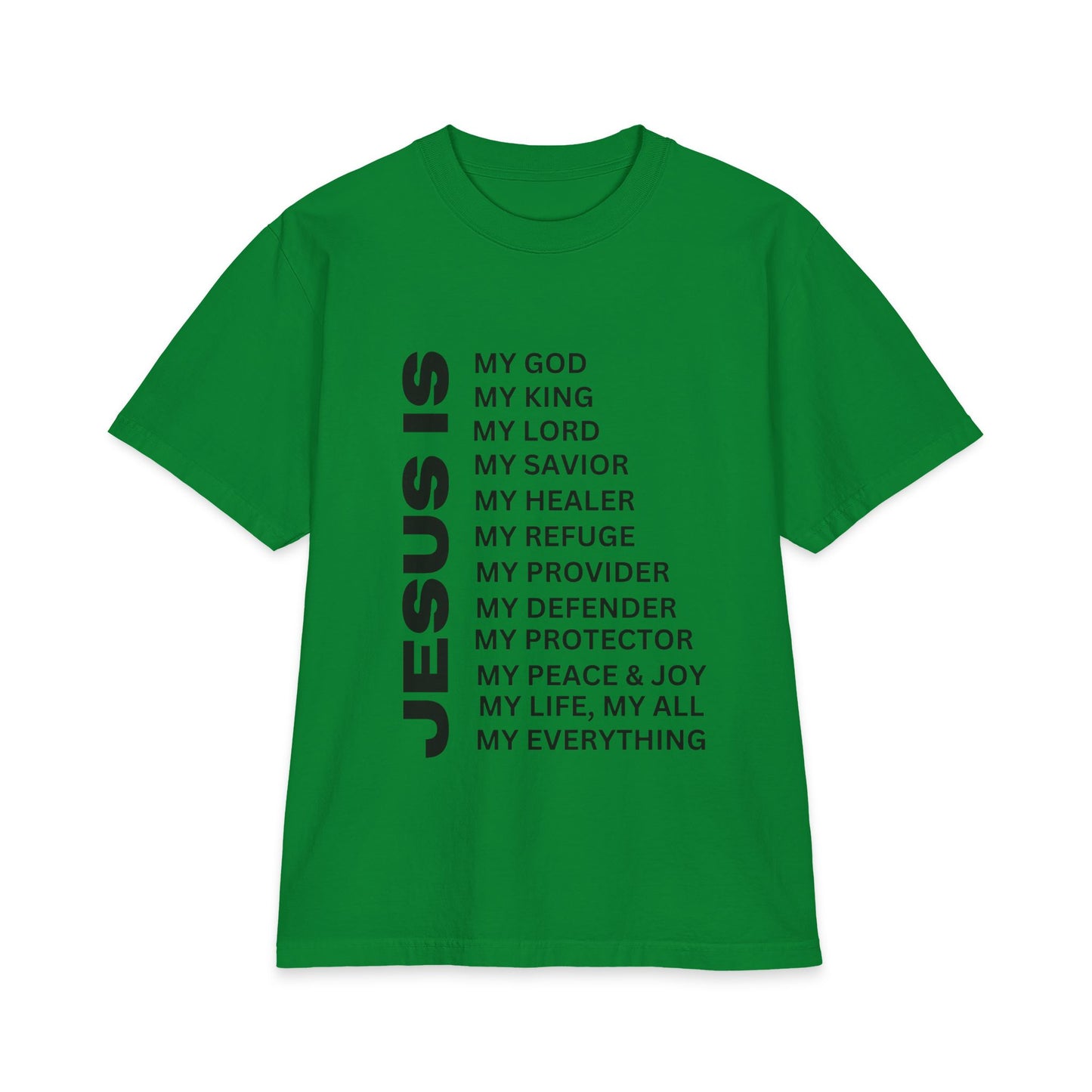 Christian JESUS IS T-shirt - 7X only - Black
