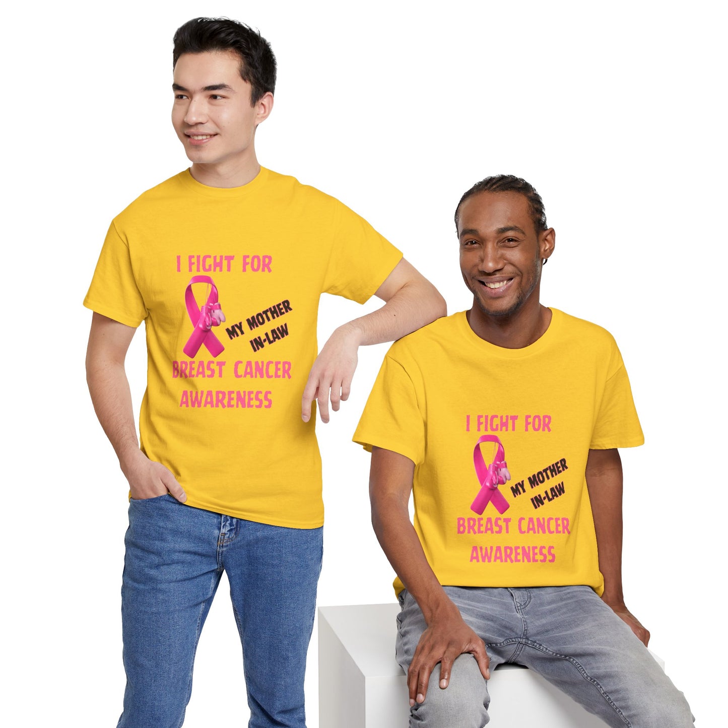 I Fight for My Mother-in-Law Pink Ribbon Tee