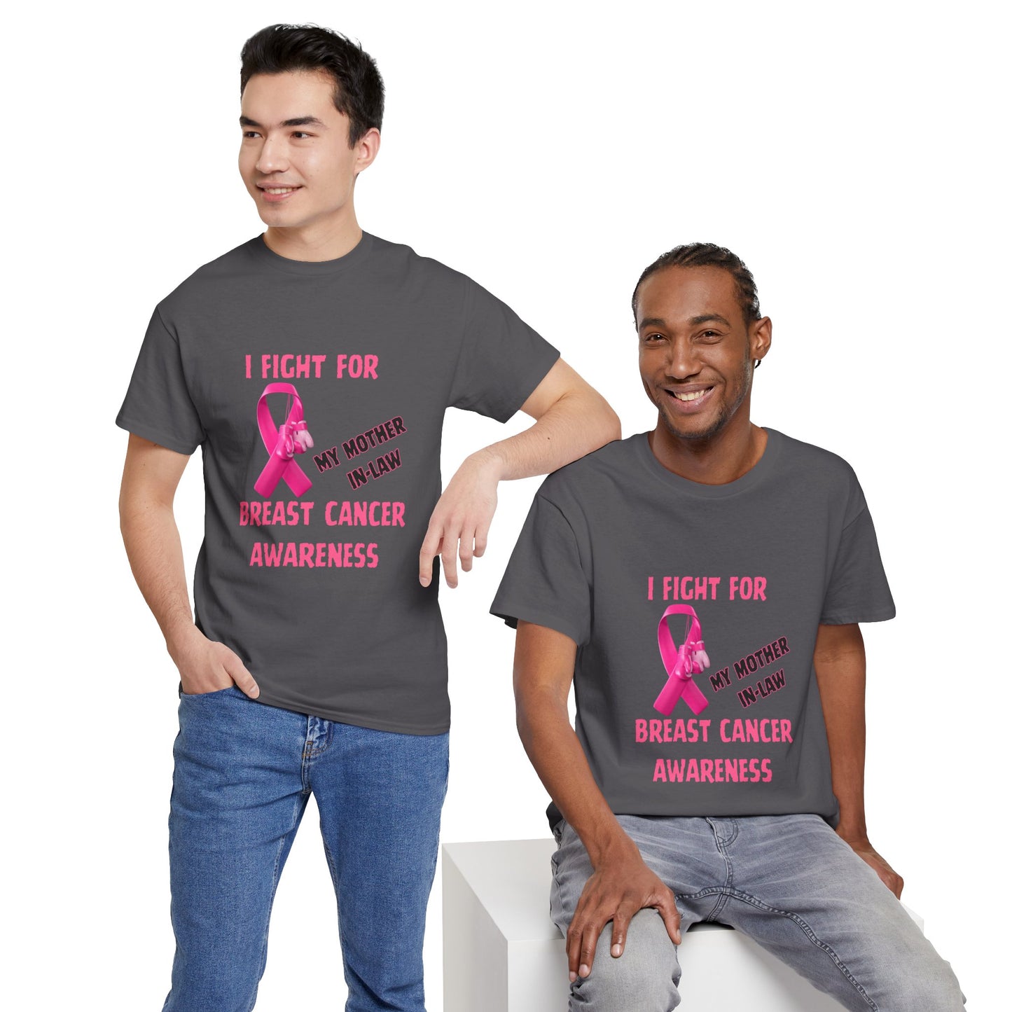I Fight for My Mother-in-Law Pink Ribbon Tee