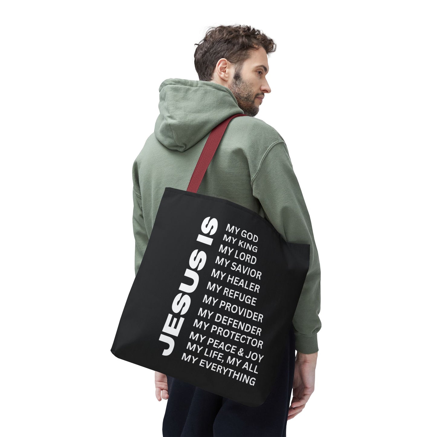 Christian JESUS IS Tote Bag - Black