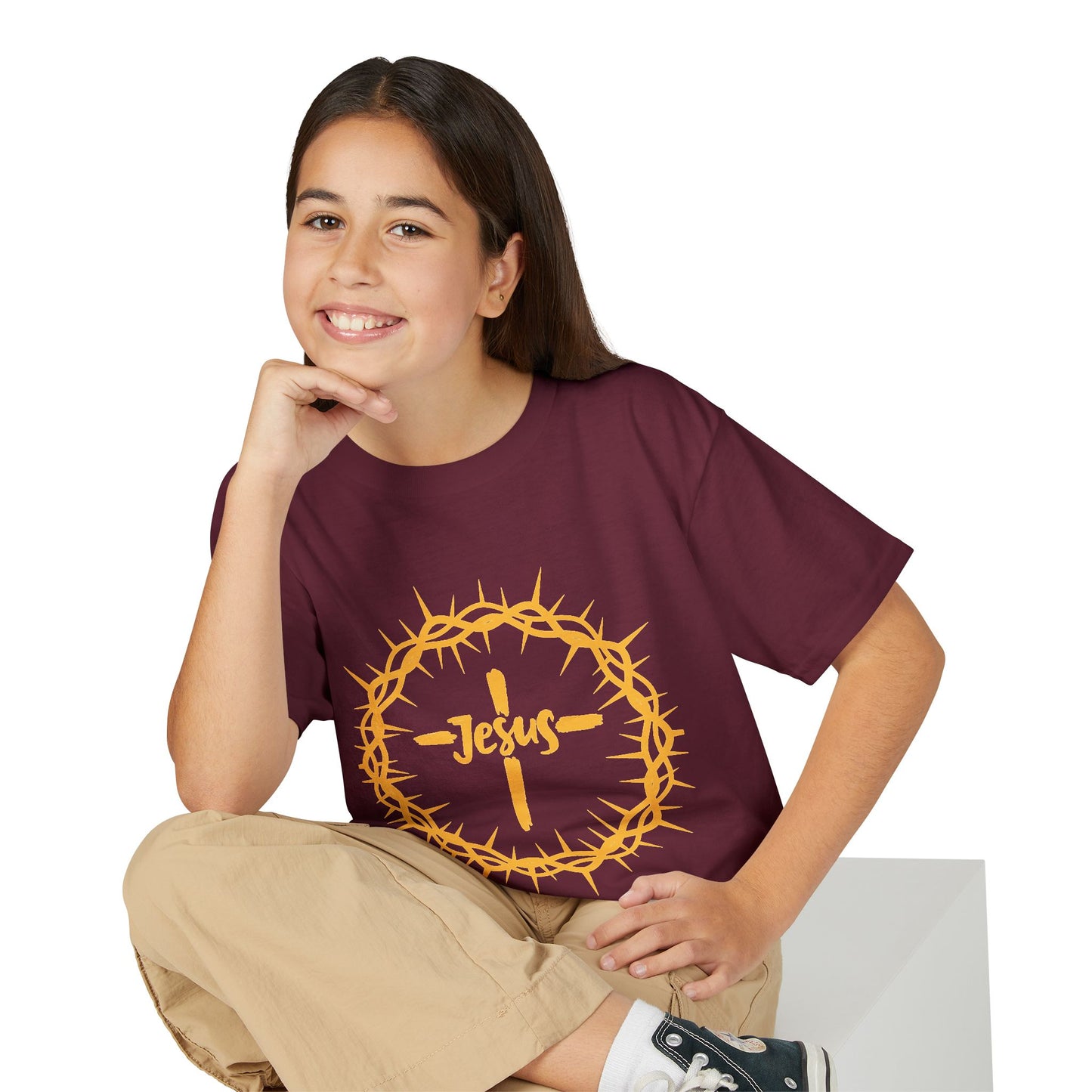 Jesus Crown of Thorns Youth T-shirt