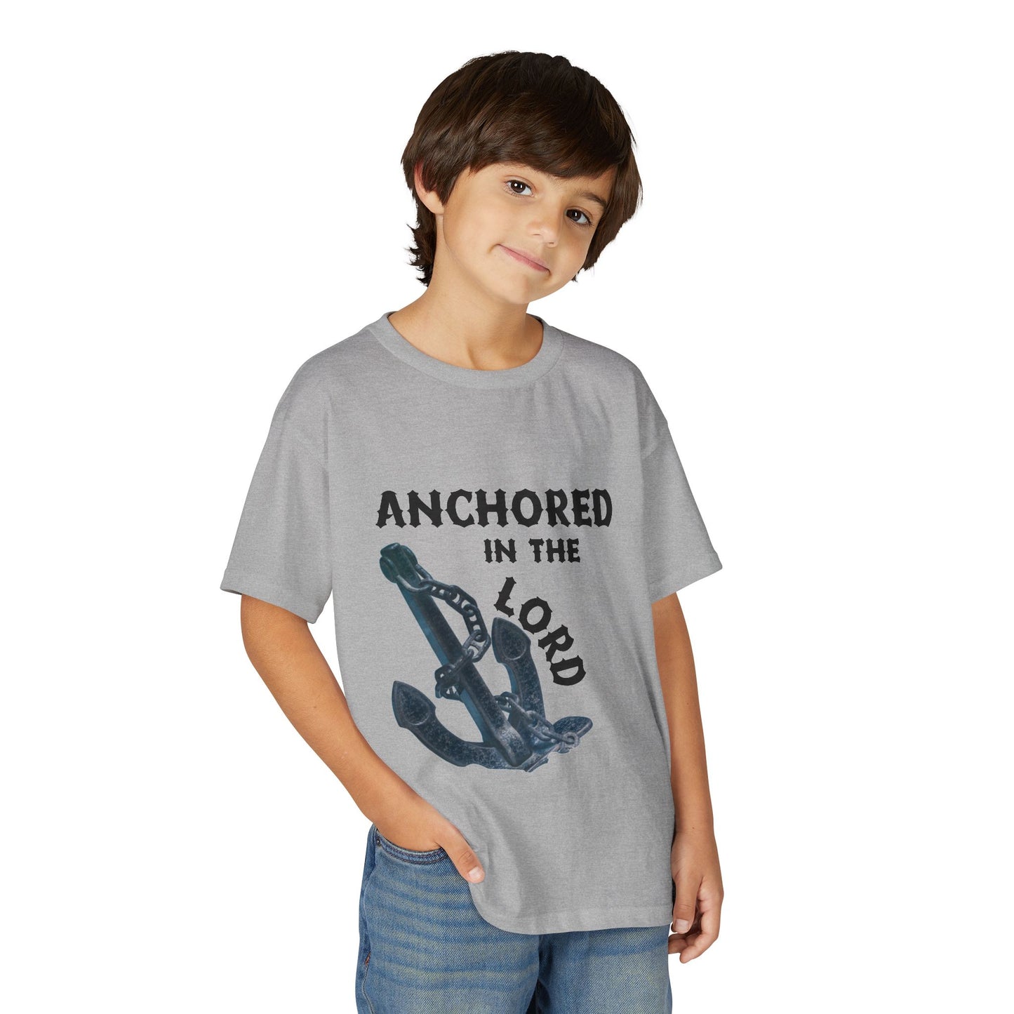 Anchored in the Lord Youth T-Shirt — Black