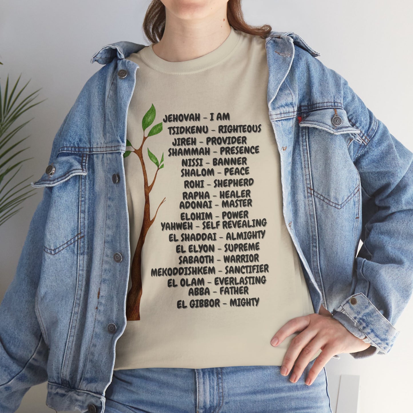 Characteristic Names of God T-Shirt - Black