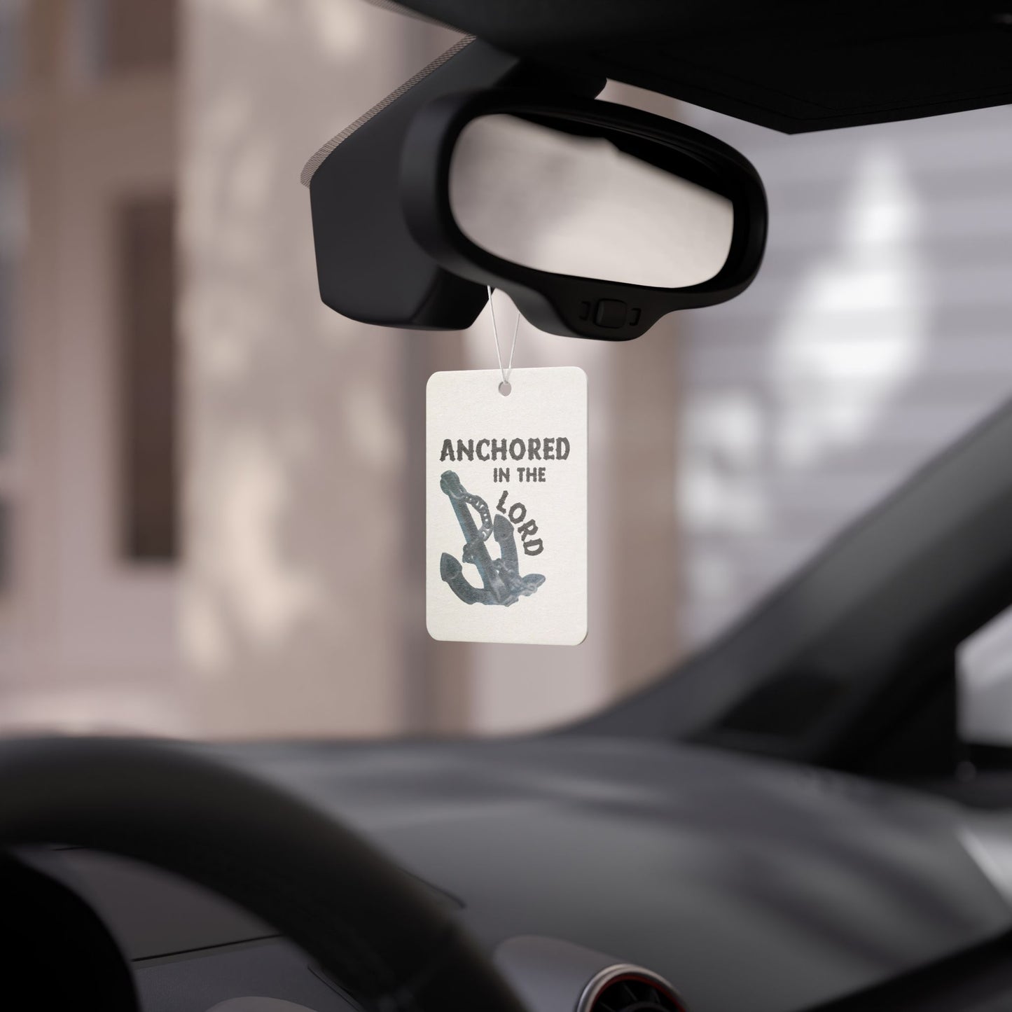 Anchored in the Lord Car Air Freshener — Christian Anchor Scented