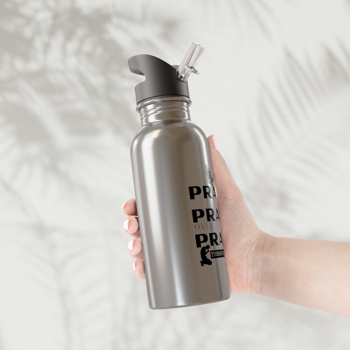 Pray On It Stainless Steel Water Bottle (20oz)