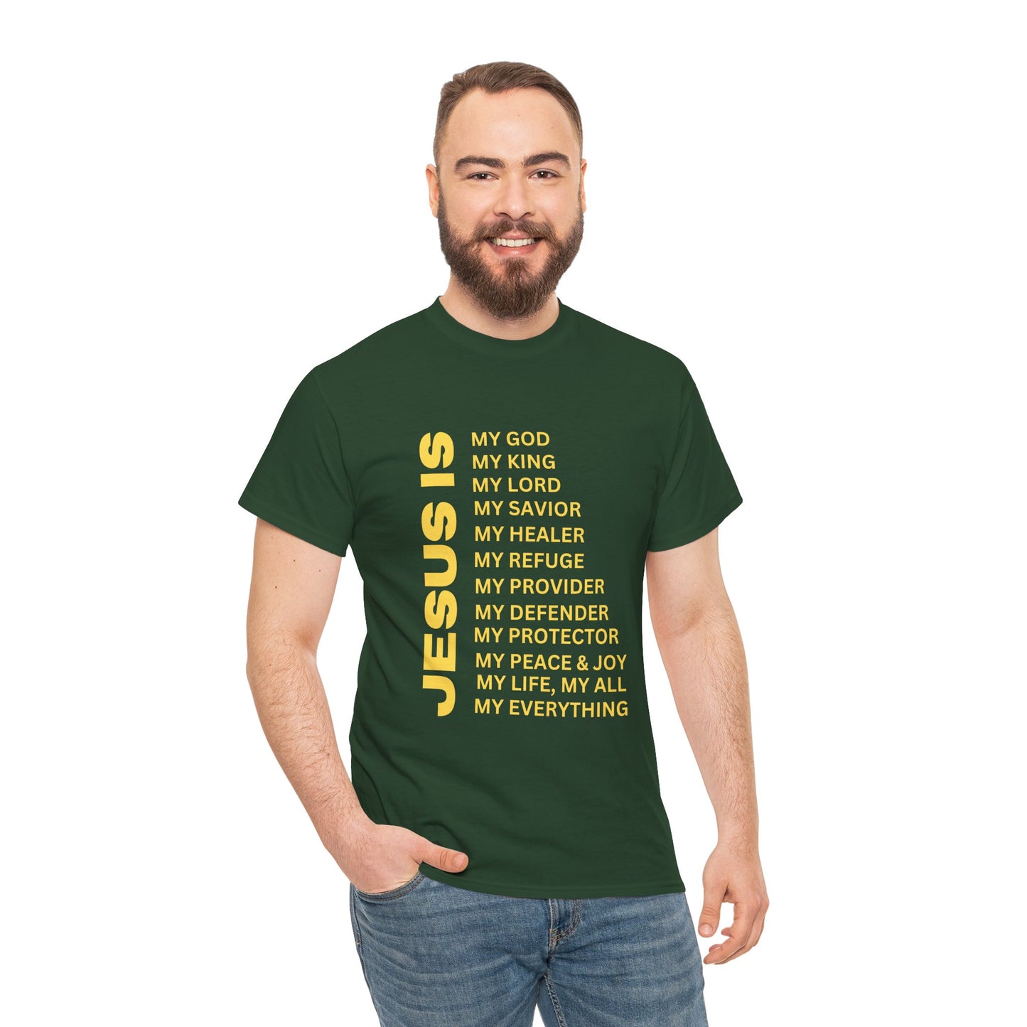 Christian JESUS IS T-Shirt – Gold