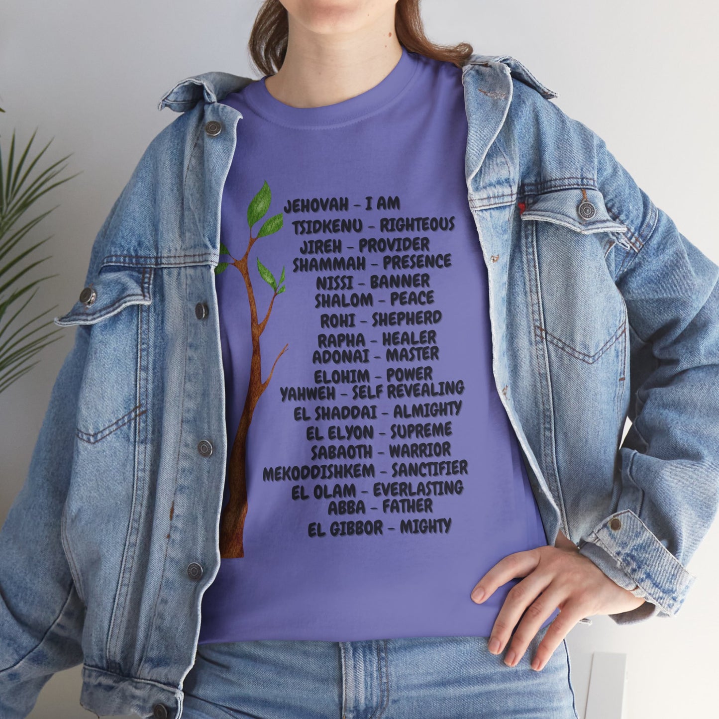 Characteristic Names of God T-Shirt - Black