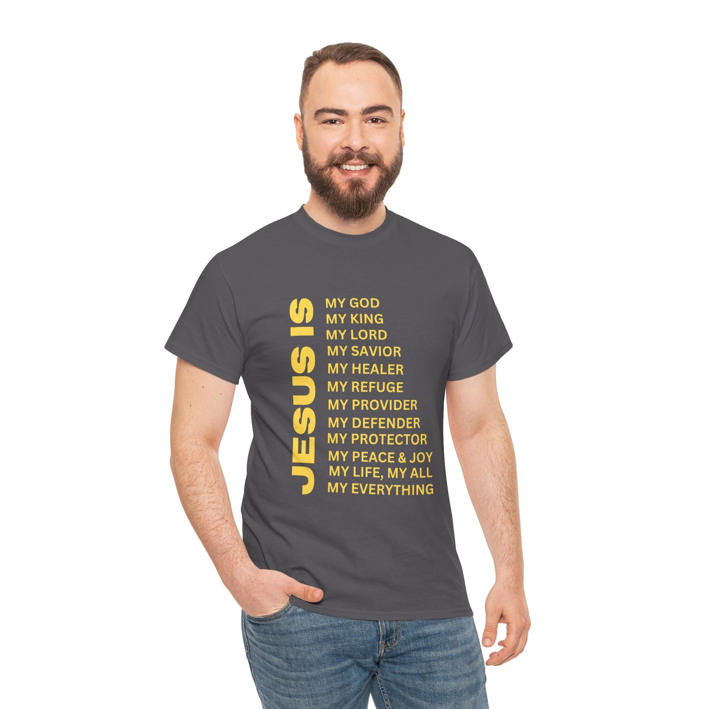 Christian JESUS IS T-Shirt – Gold