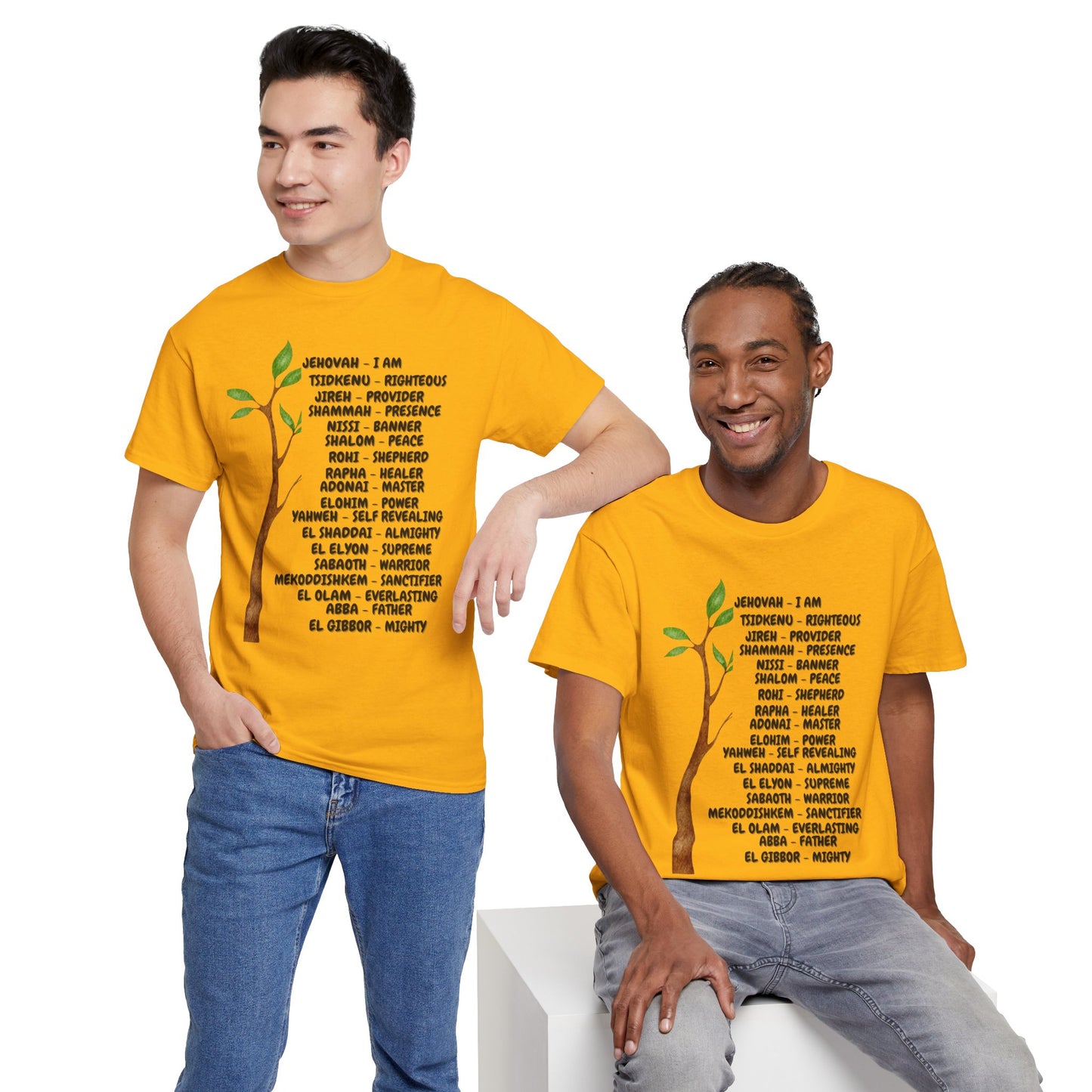Characteristic Names of God T-Shirt - Black