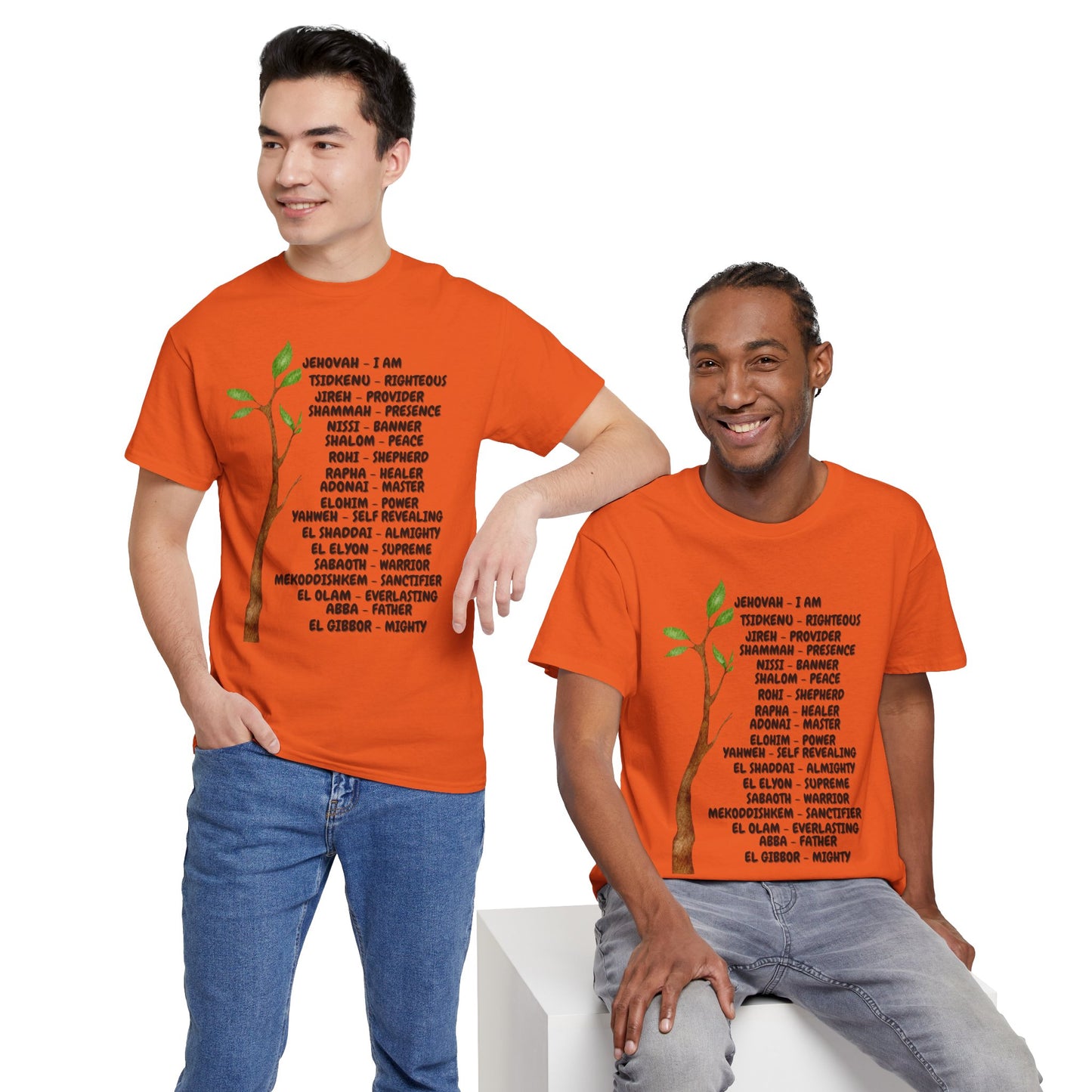 Characteristic Names of God T-Shirt - Black