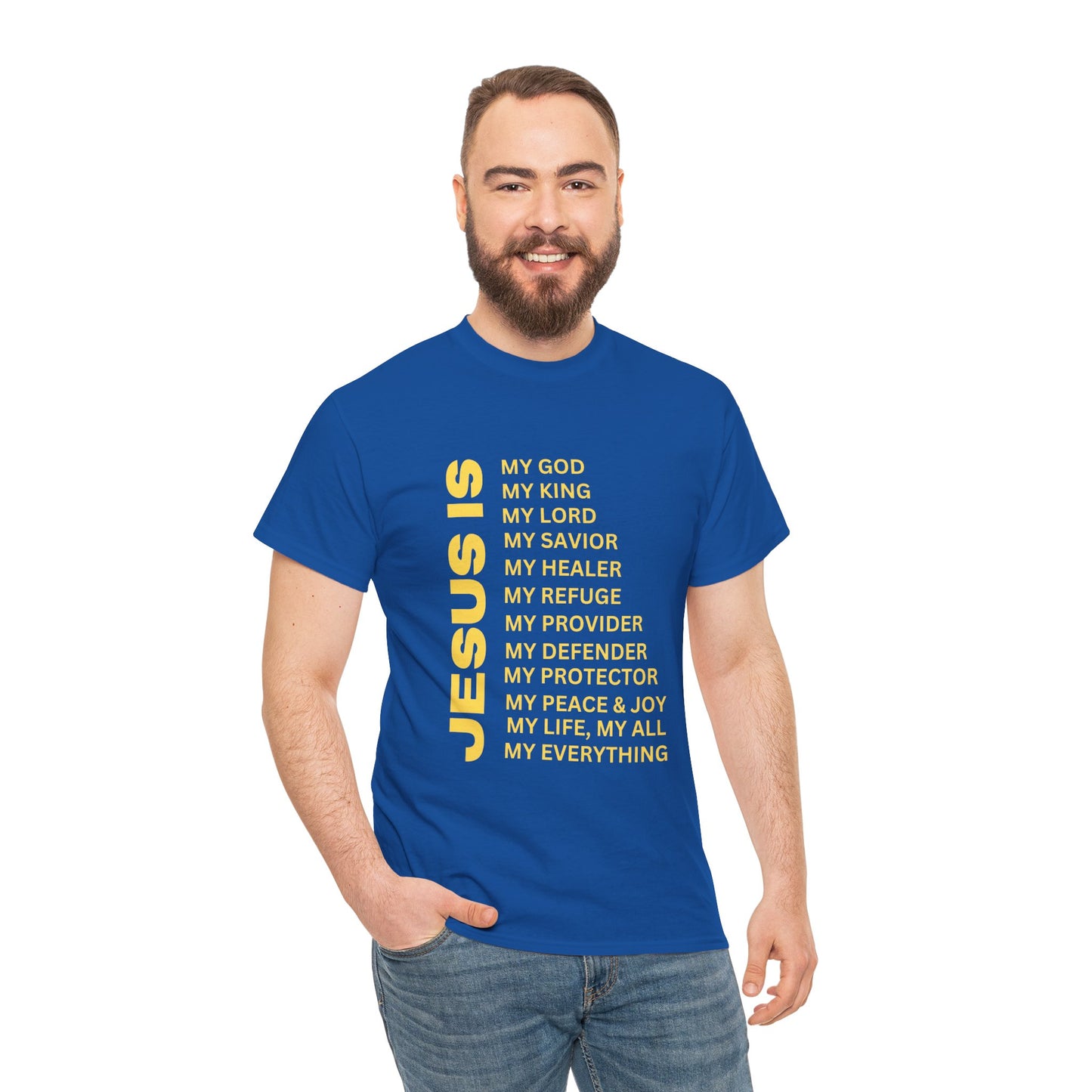 Christian JESUS IS T-Shirt – Gold