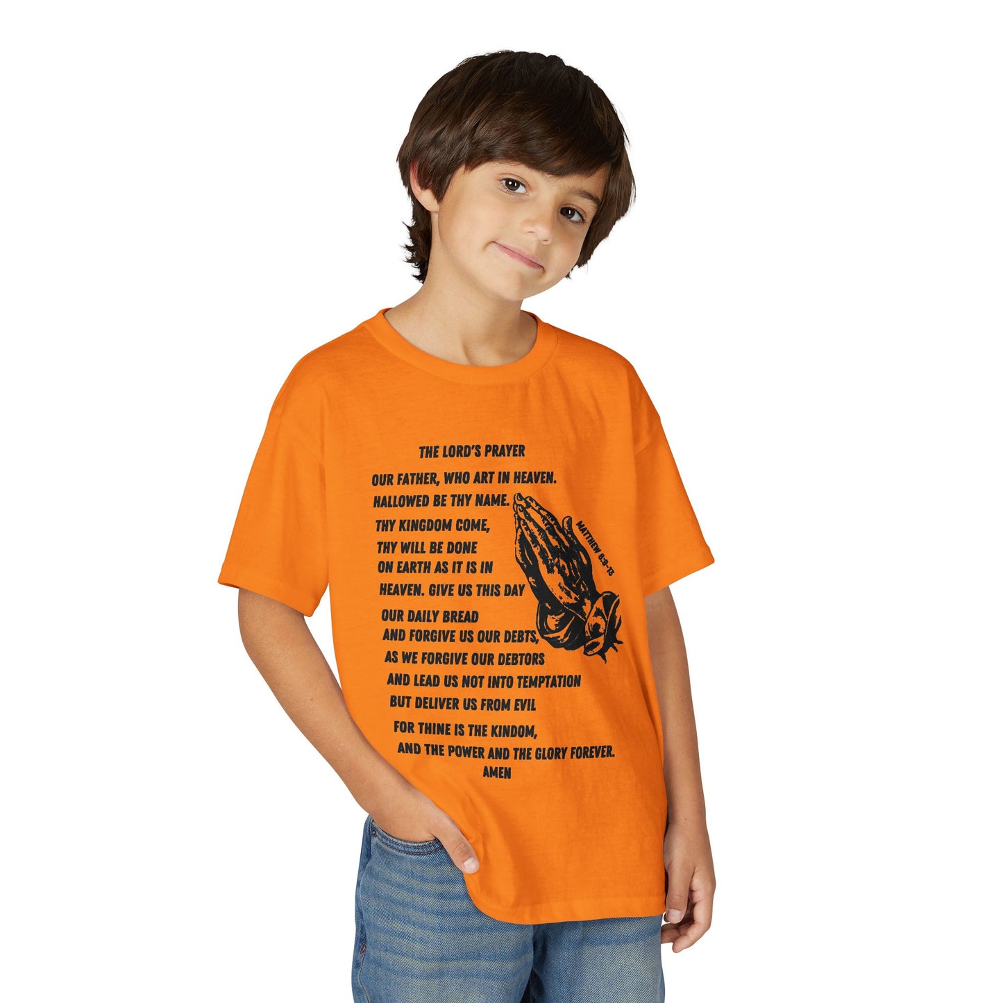 The Lord's Prayer Youth T-Shirt - Black