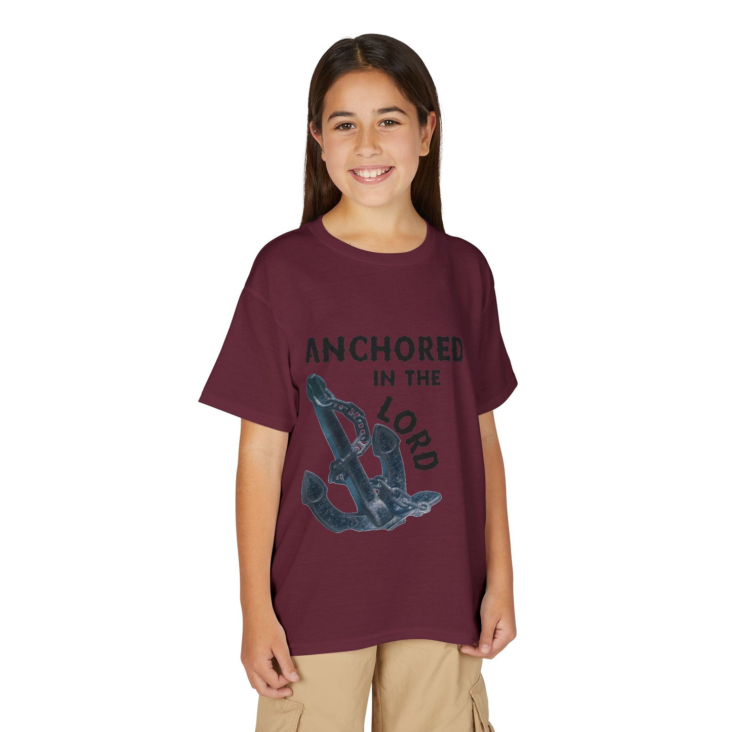 Anchored in the Lord Youth T-Shirt — Black