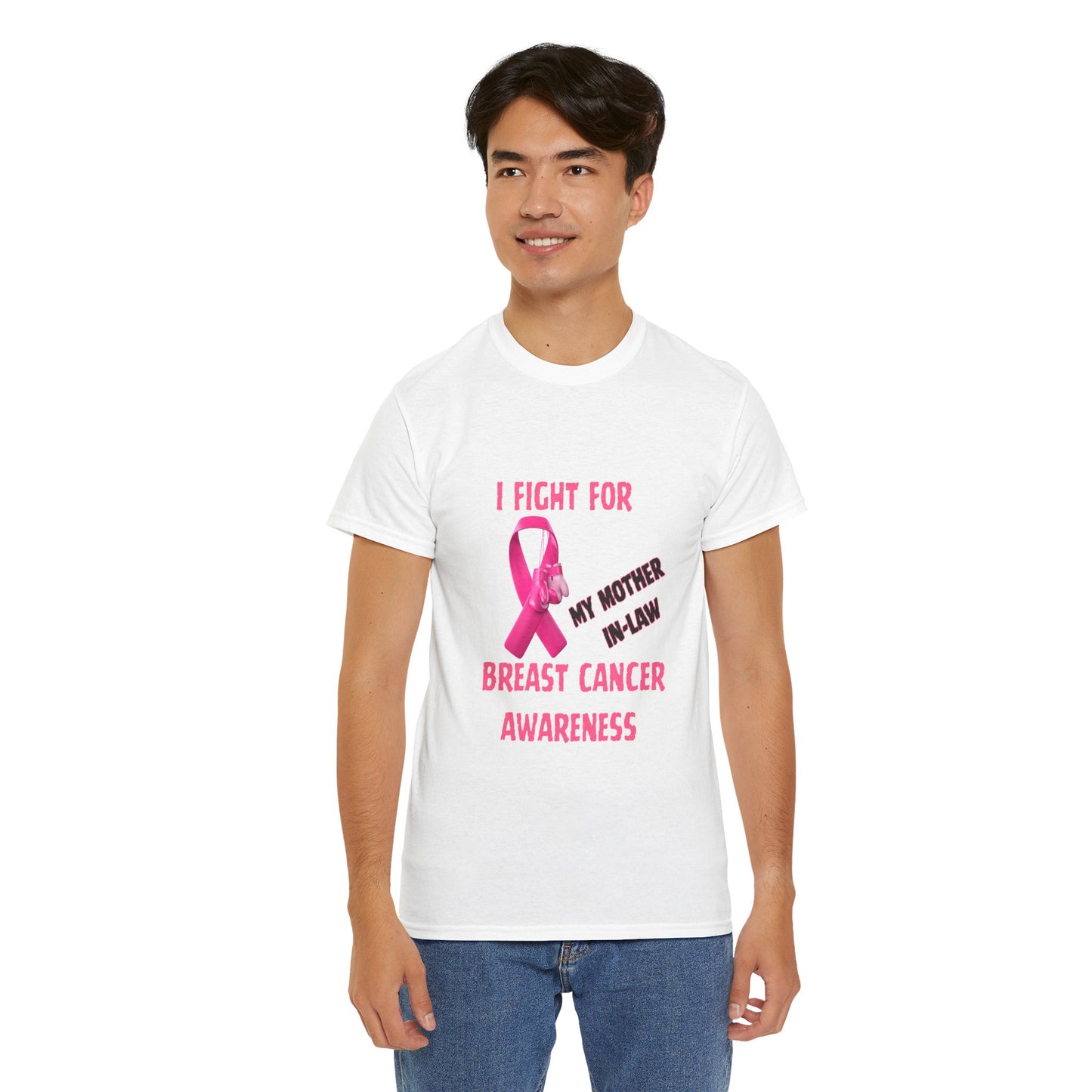 I Fight for My Mother-in-Law Pink Ribbon Tee