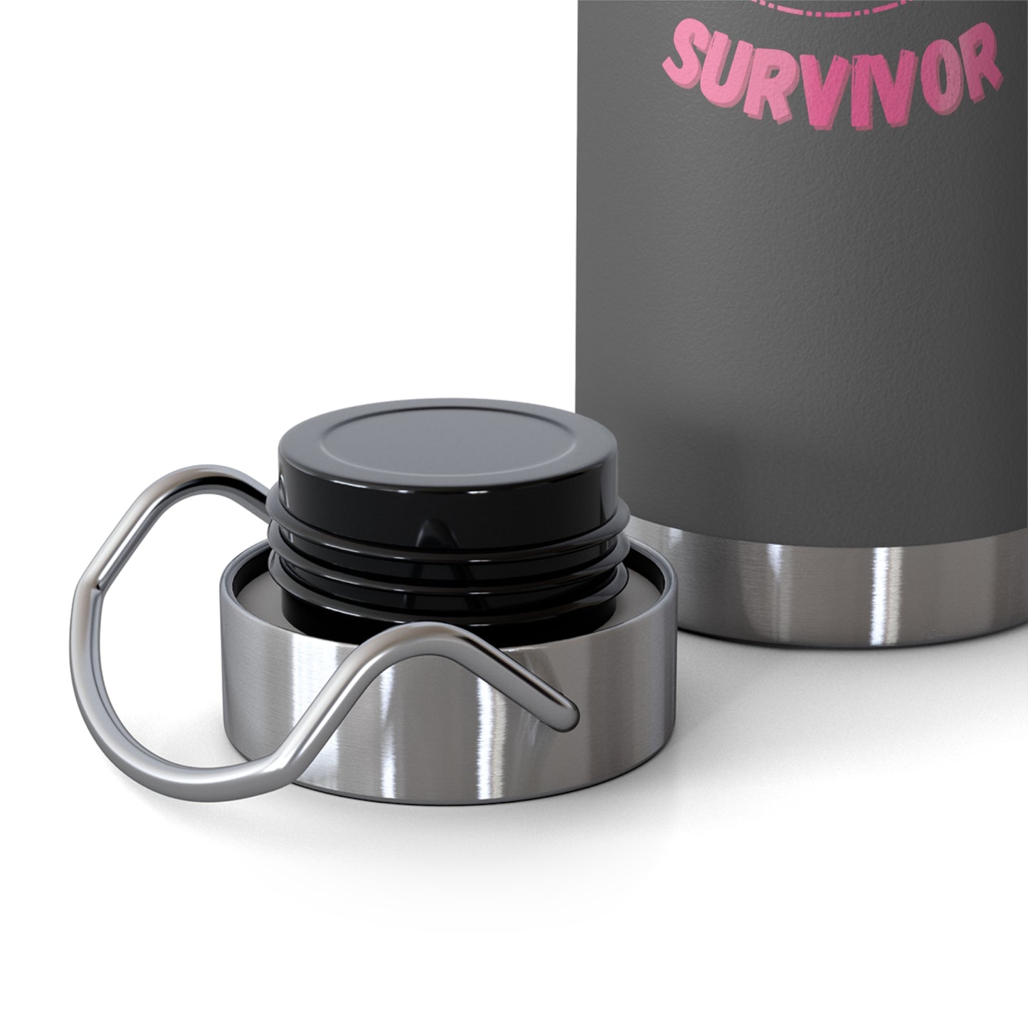 Survivor Breast Cancer Awareness 22oz Insulated Water Bottle