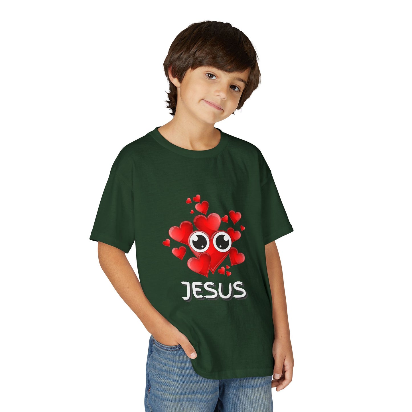 Eye Love Jesus Youth T-shirt - White
