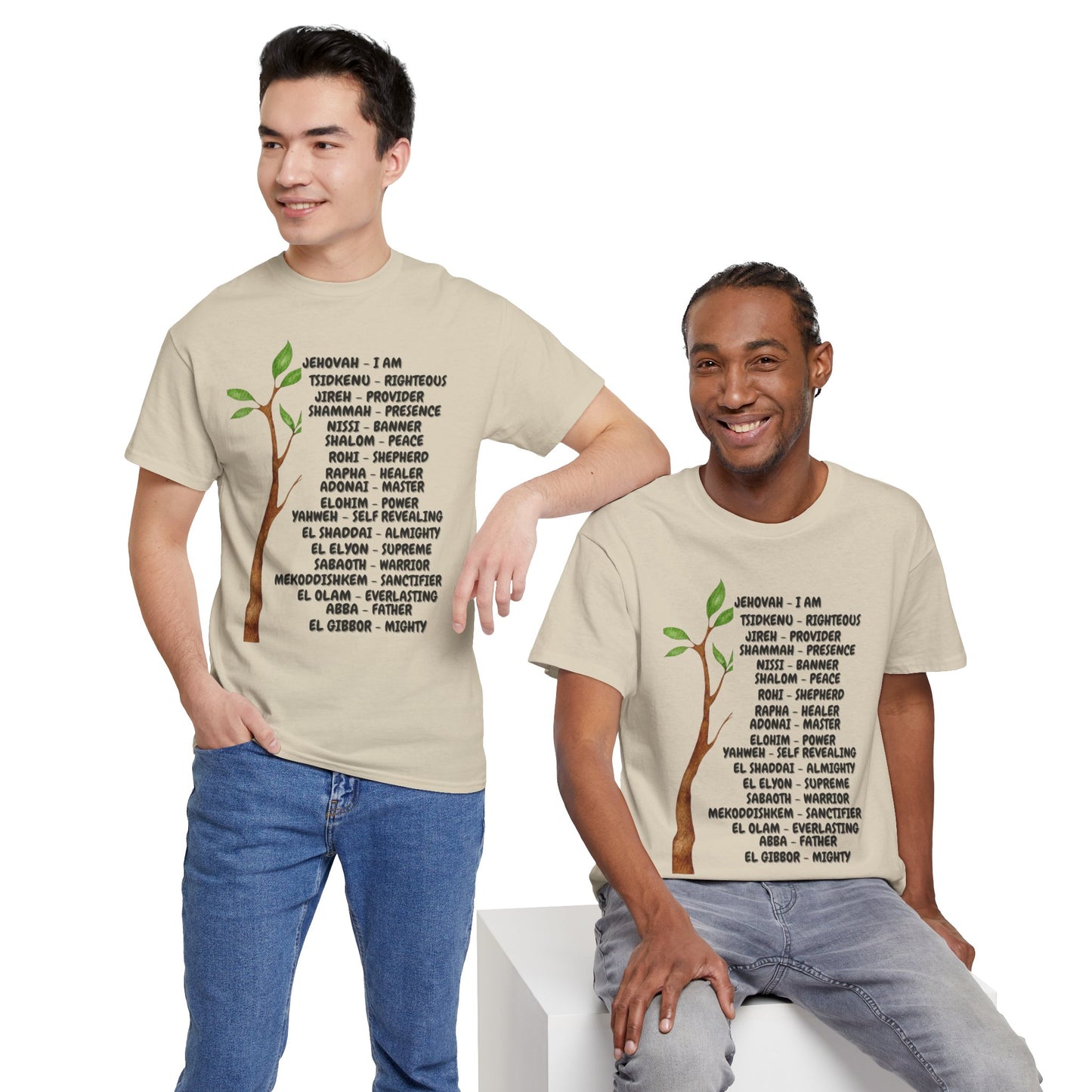 Characteristic Names of God T-Shirt - Black