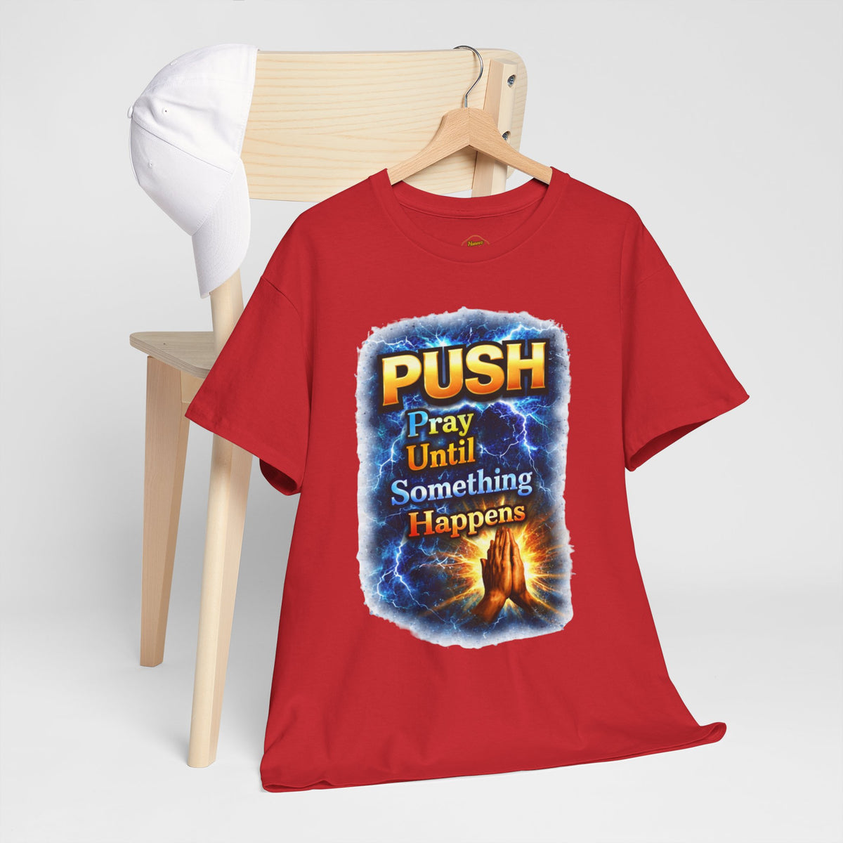 "PUSH Pray Until Something Happens" Tee - Hands 2