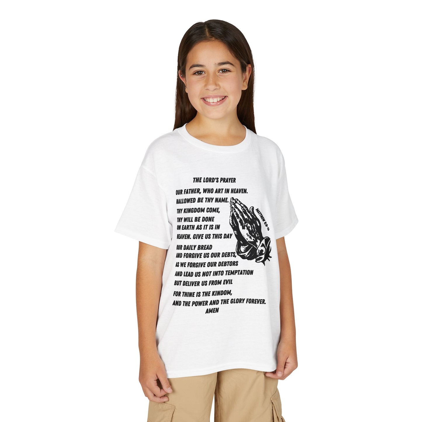 The Lord's Prayer Youth T-Shirt - Black