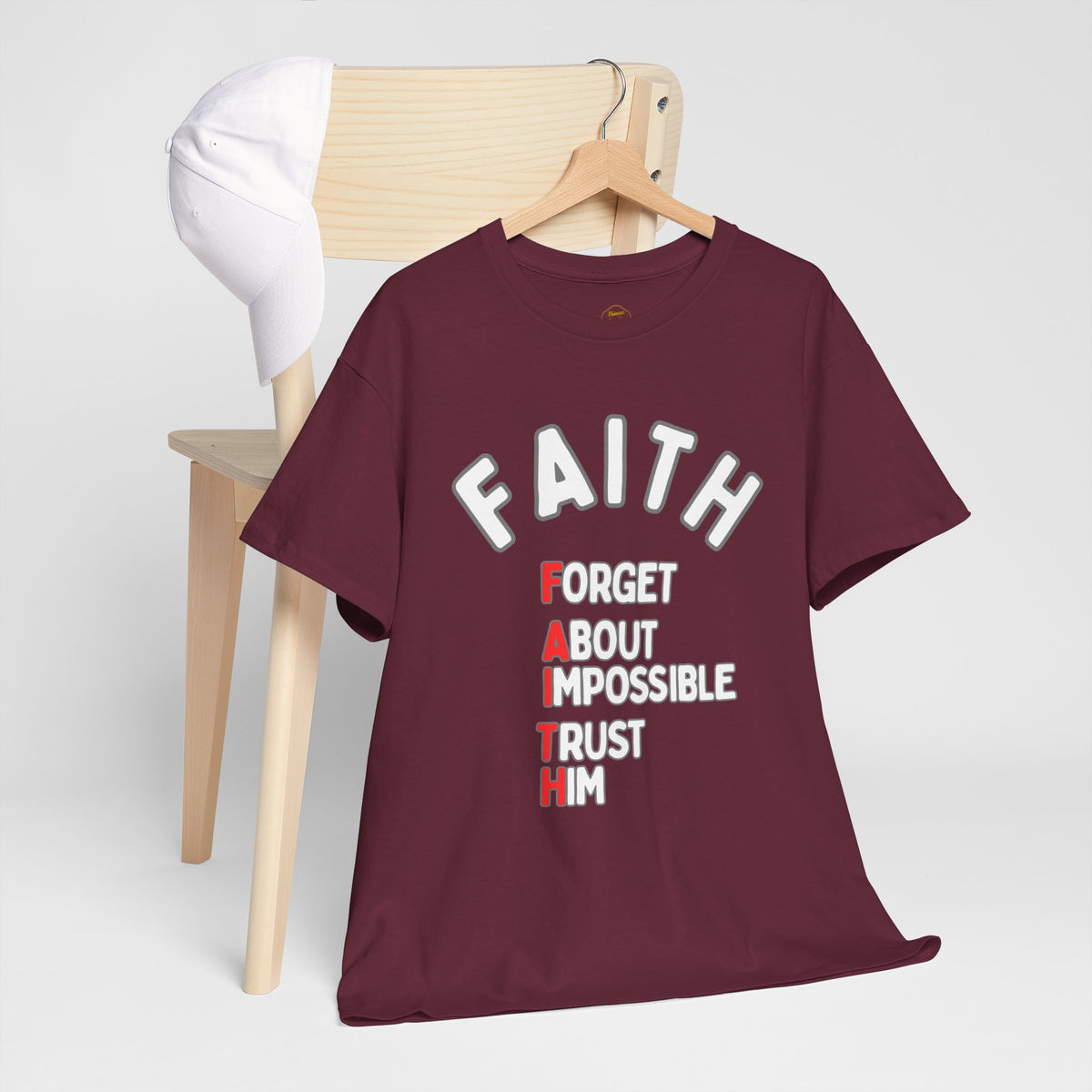 Faith T-Shirt "Forget About Impossible, Trust Him" Dark