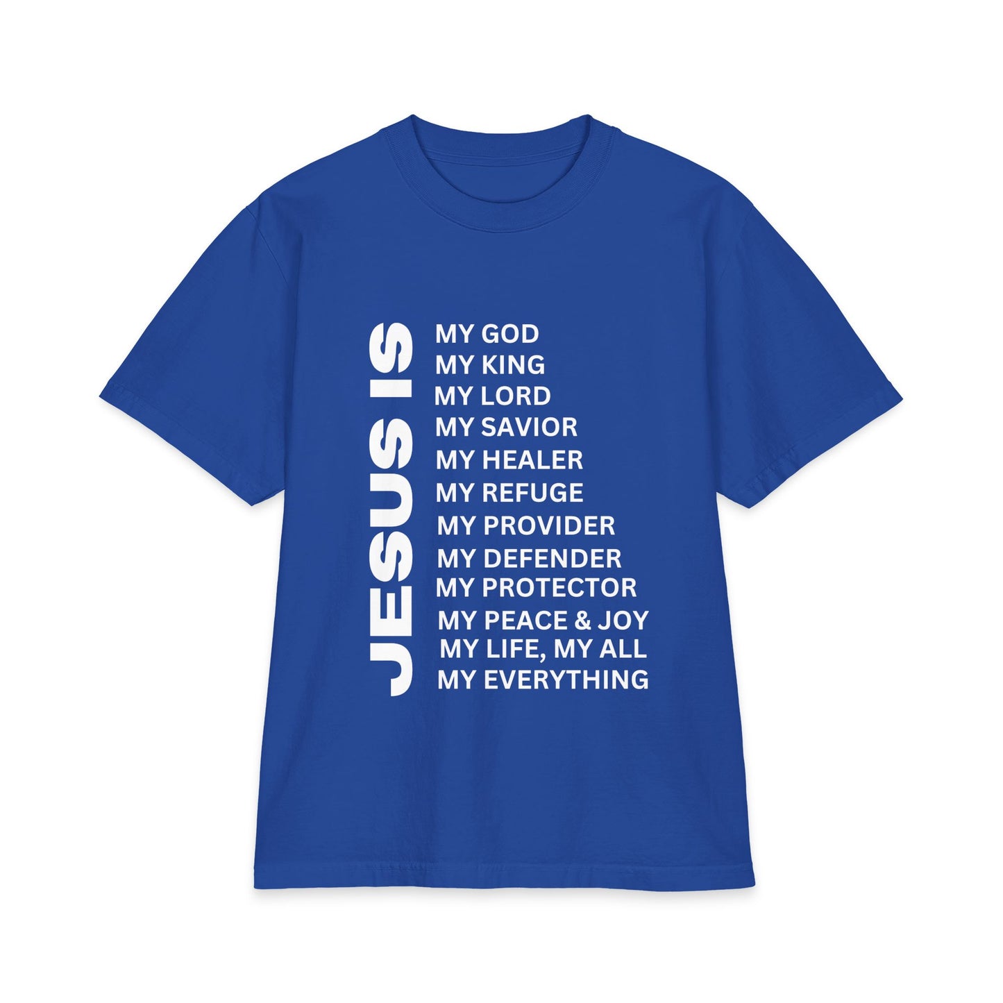 Christian JESUS IS T-shirt - 7X only - White