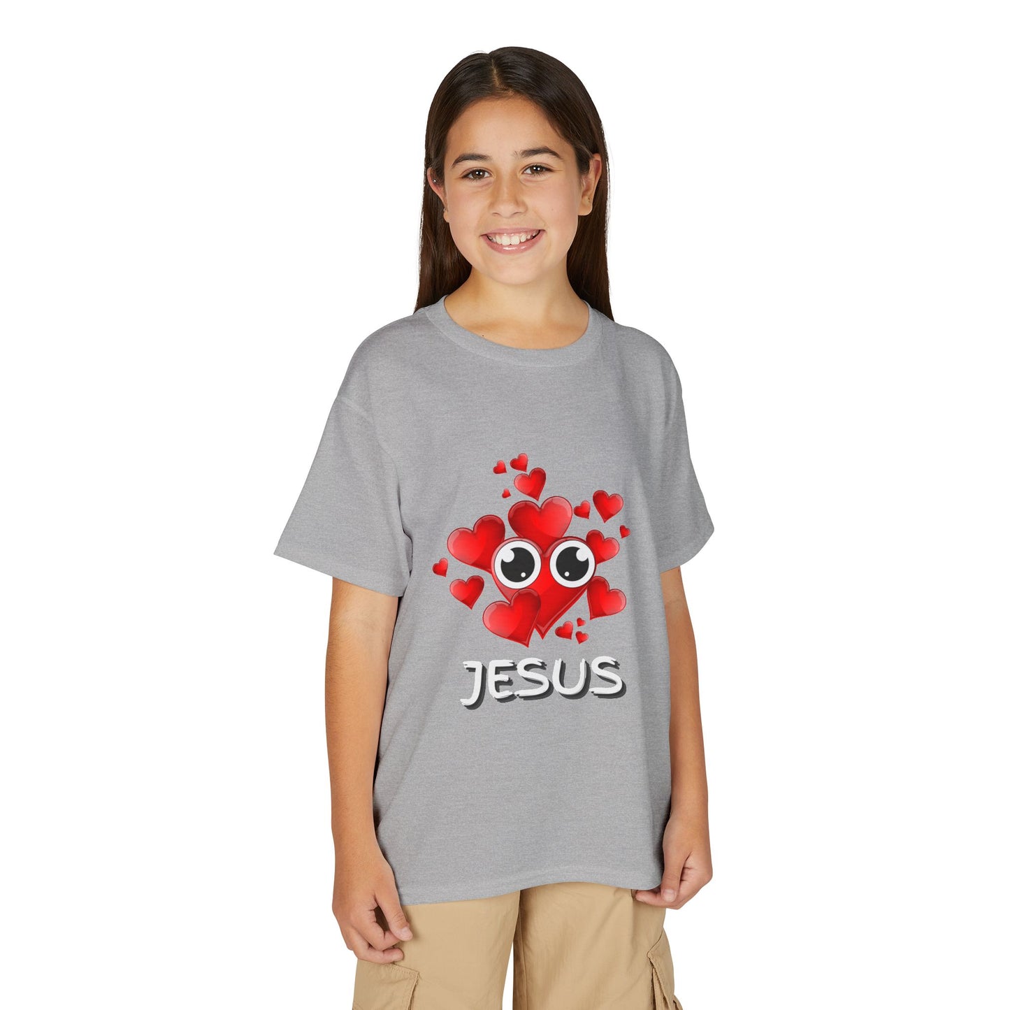 Eye Love Jesus Youth T-shirt - White