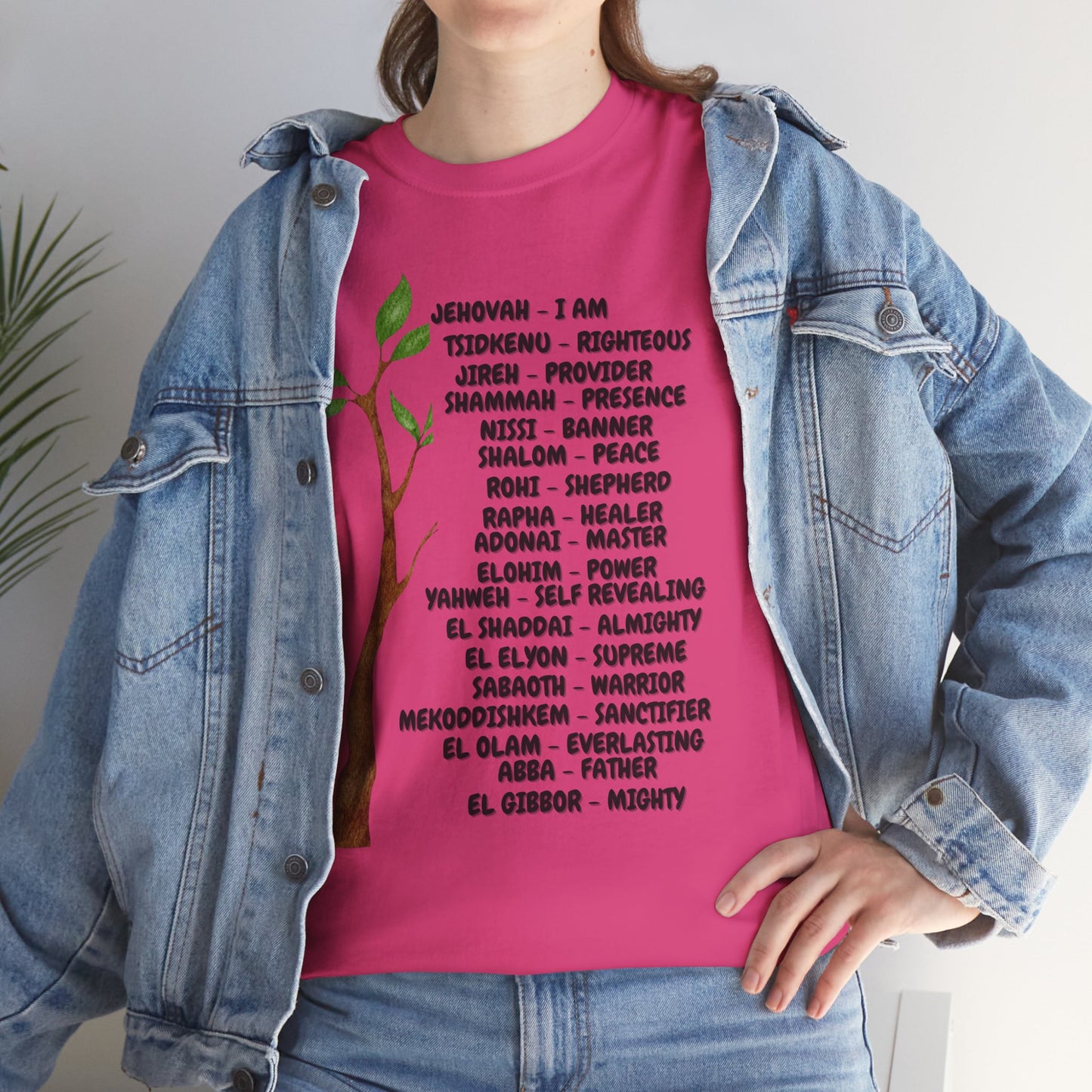 Characteristic Names of God T-Shirt - Black