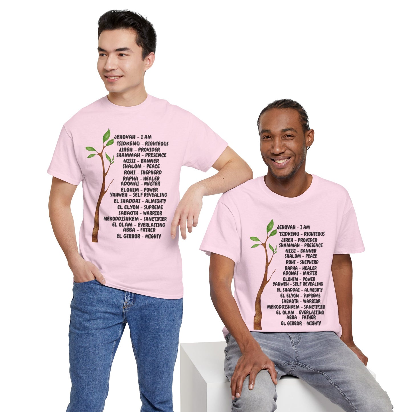 Characteristic Names of God T-Shirt - Black