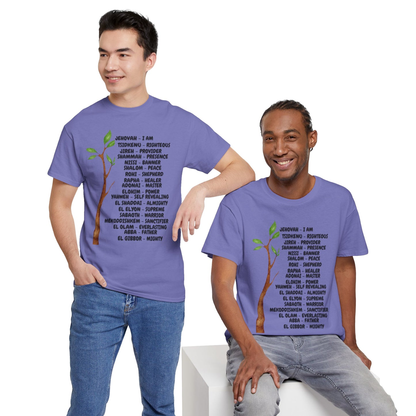 Characteristic Names of God T-Shirt - Black