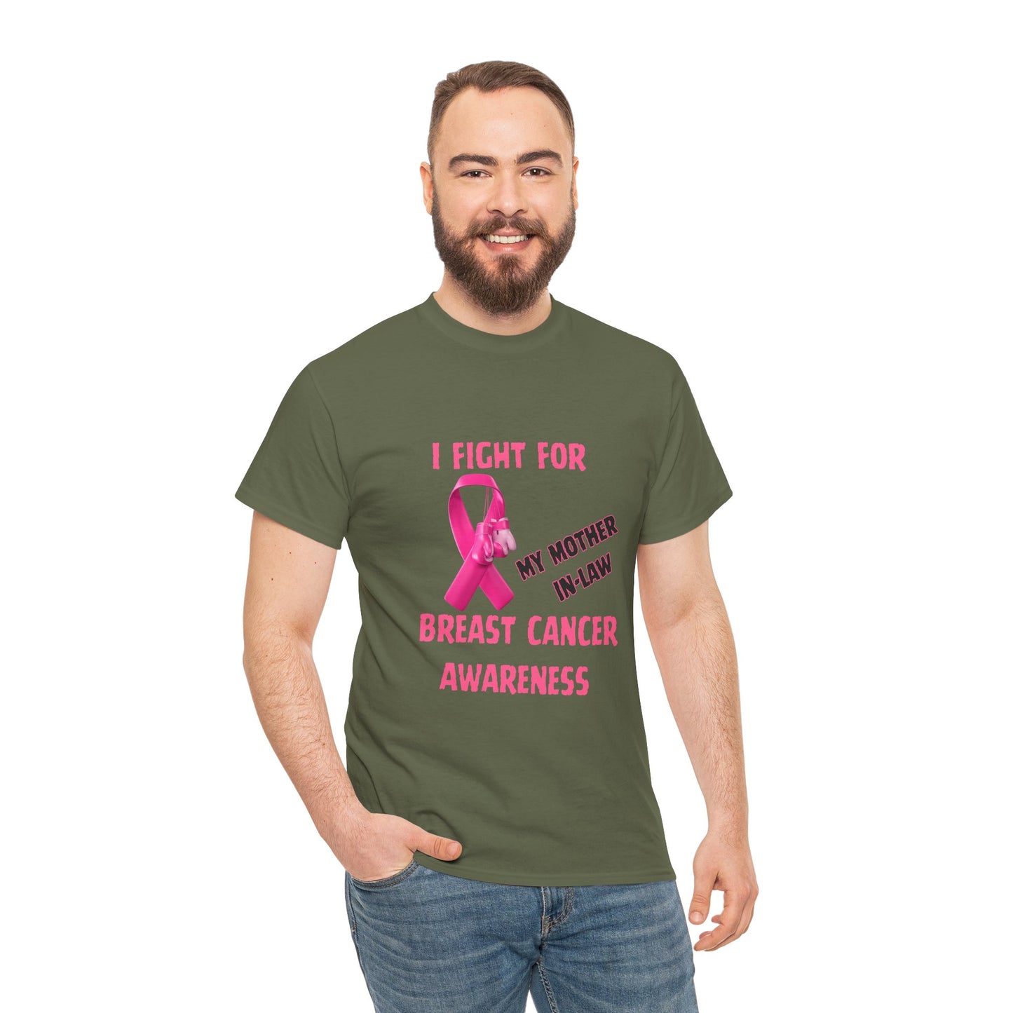 I Fight for My Mother-in-Law Pink Ribbon Tee