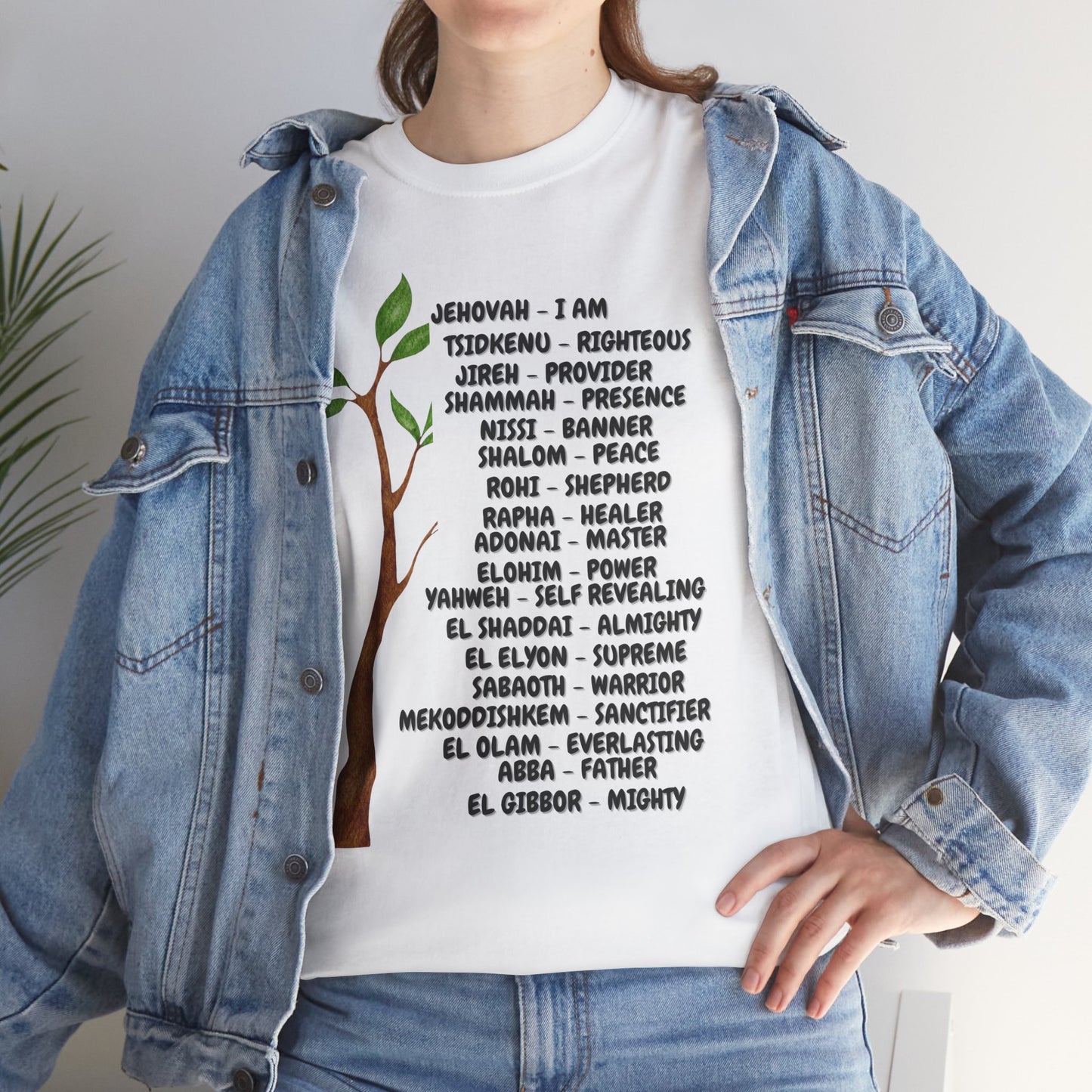 Characteristic Names of God T-Shirt - Black