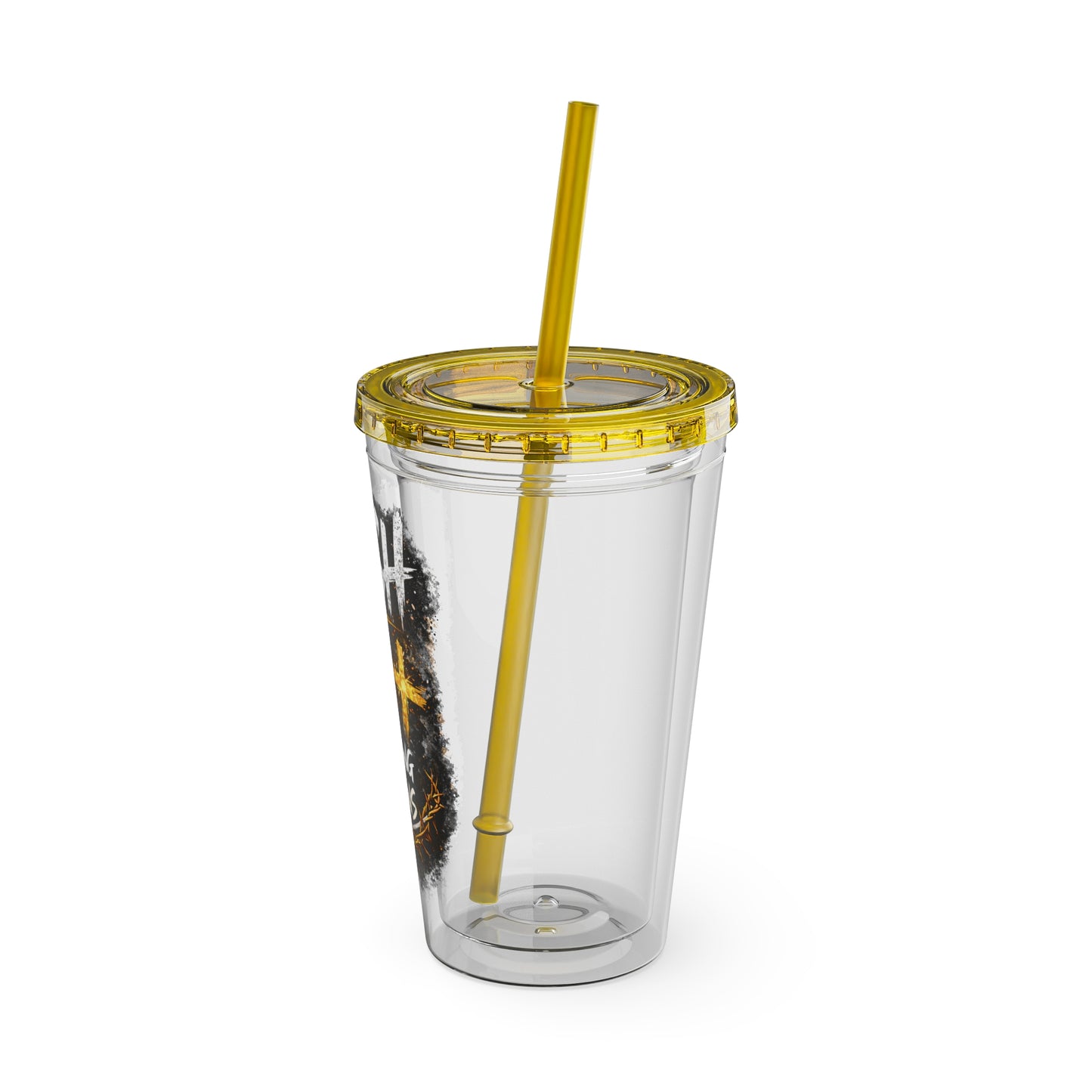 “PUSH: Pray Until Something Happens” 16oz Tumbler with Straw