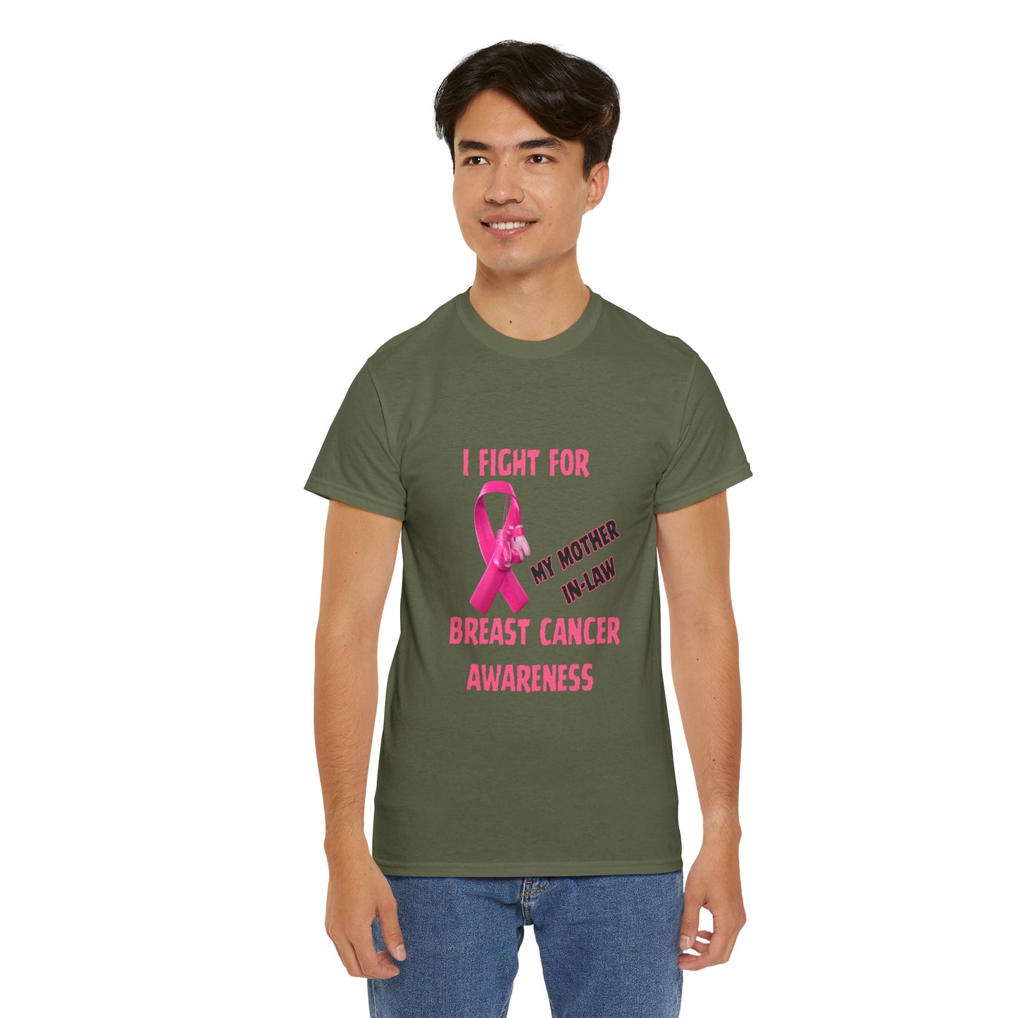 I Fight for My Mother-in-Law Pink Ribbon Tee