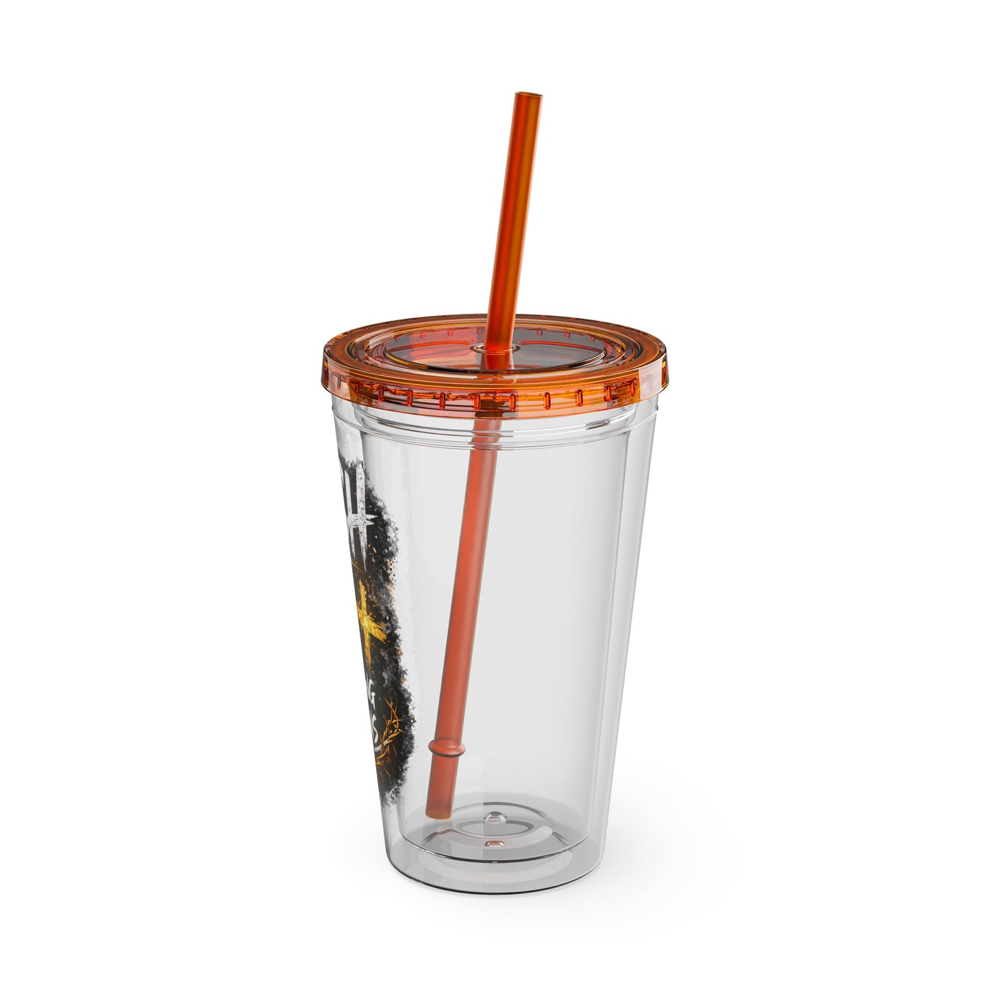 “PUSH: Pray Until Something Happens” 16oz Tumbler with Straw