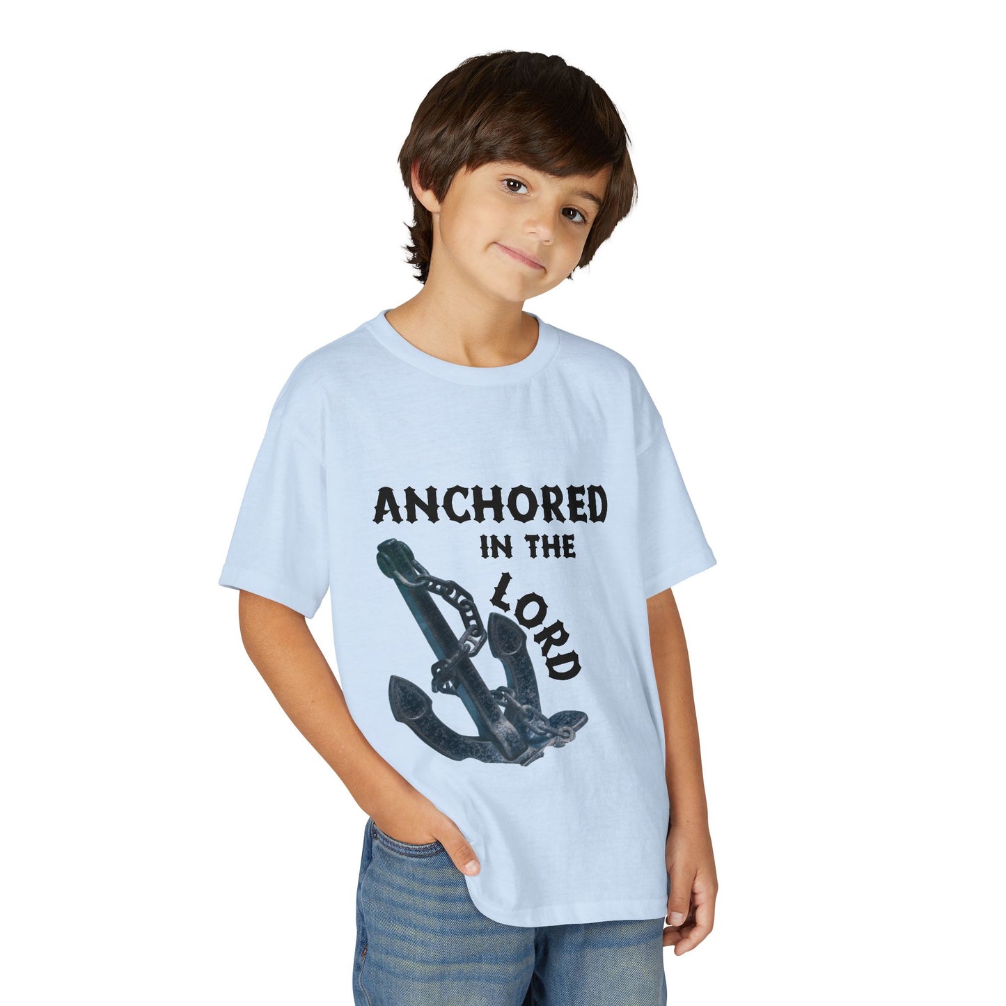 Anchored in the Lord Youth T-Shirt — Black