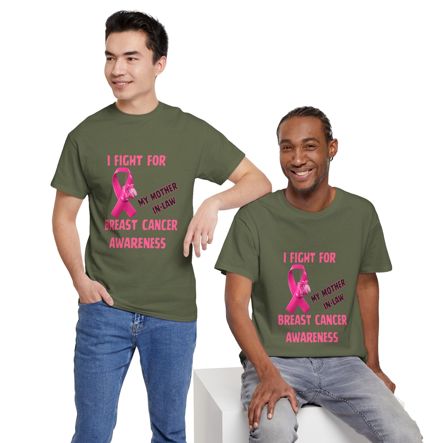 I Fight for My Mother-in-Law Pink Ribbon Tee