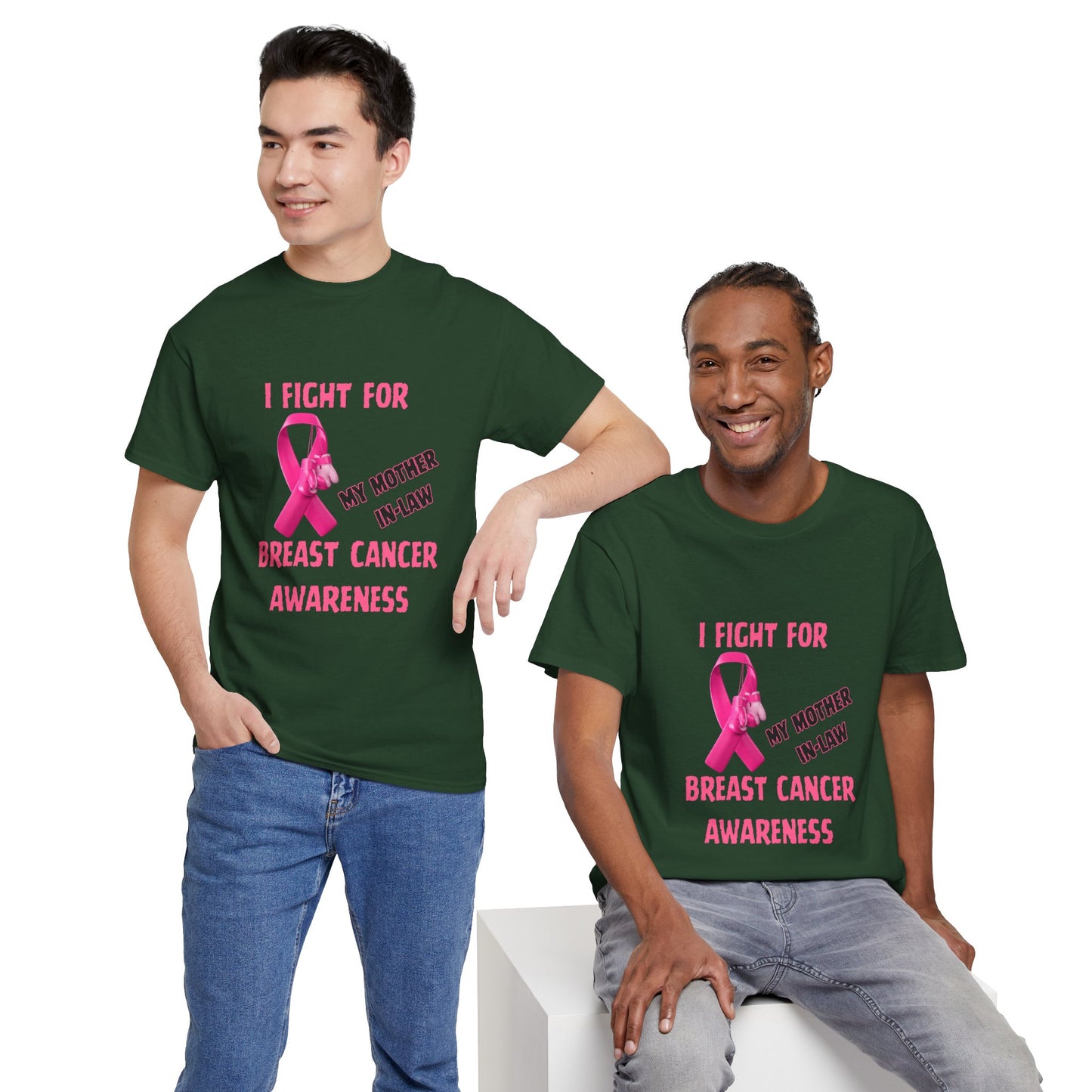 I Fight for My Mother-in-Law Pink Ribbon Tee