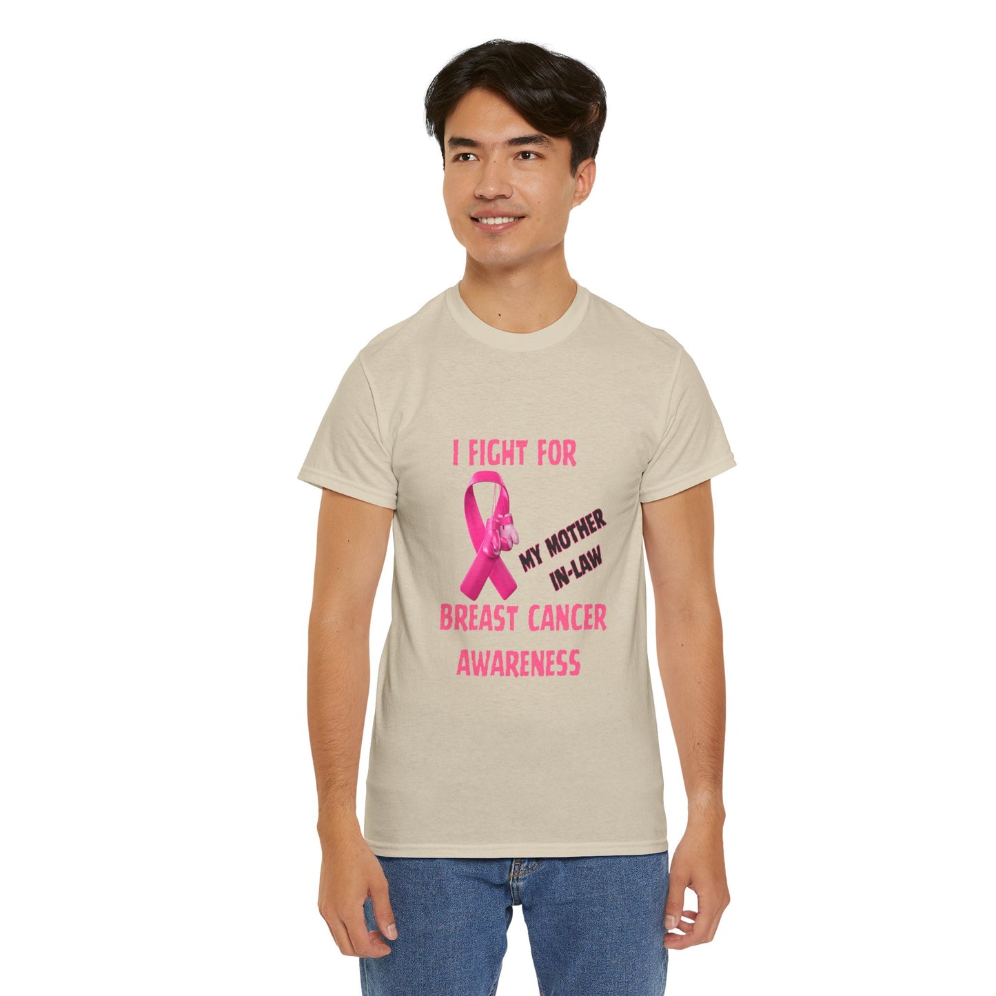 I Fight for My Mother-in-Law Pink Ribbon Tee