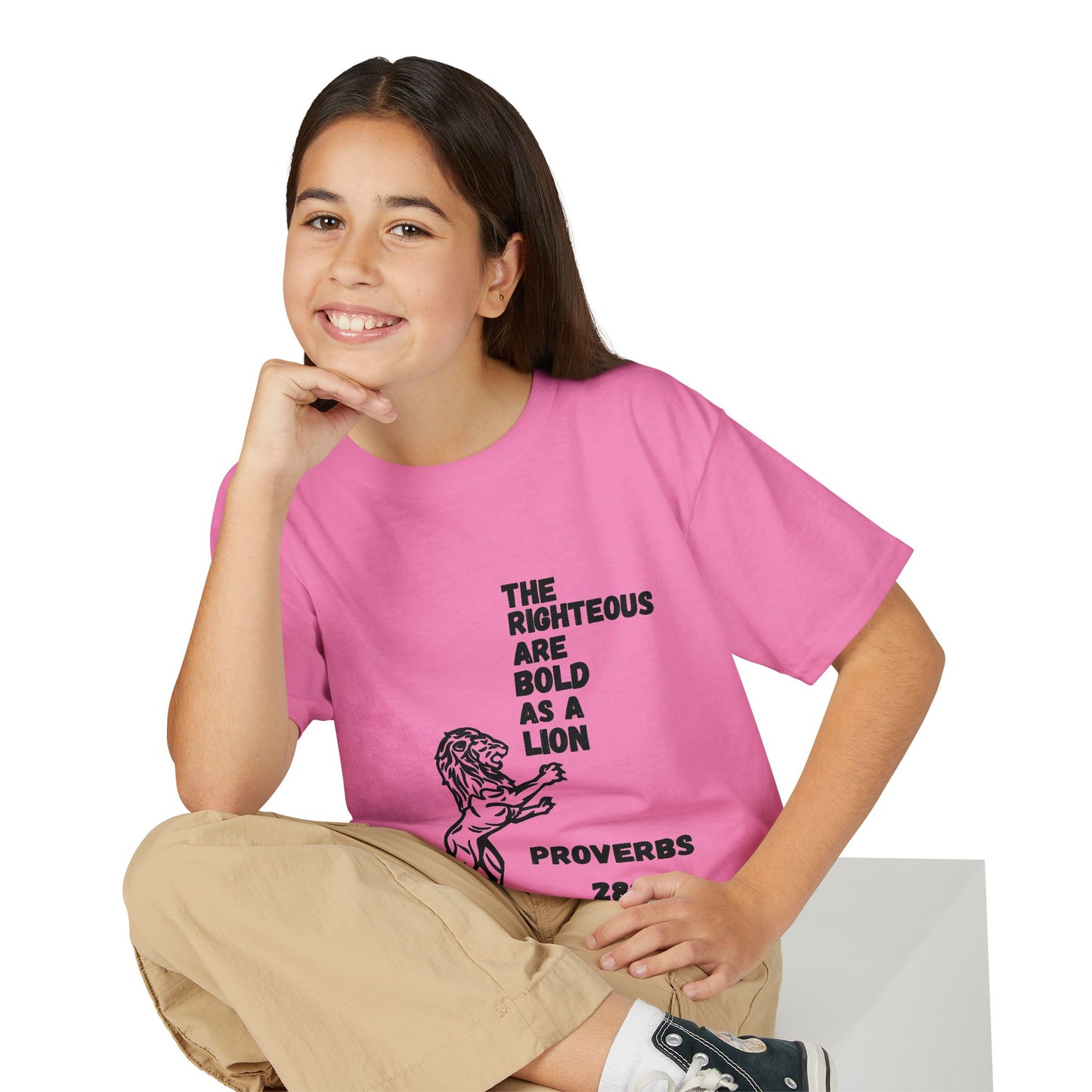 The Righteous Are Bold as a Lion Youth T-shirt