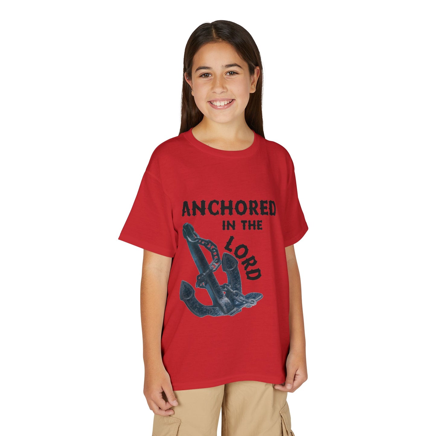 Anchored in the Lord Youth T-Shirt — Black
