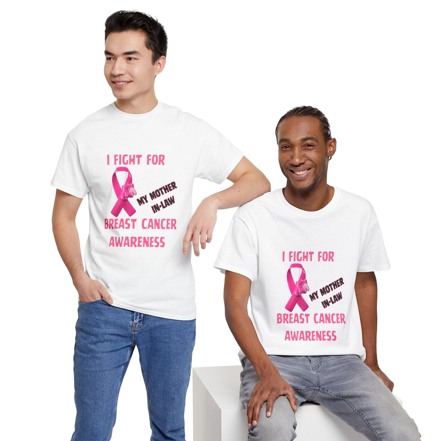 I Fight for My Mother-in-Law Pink Ribbon Tee