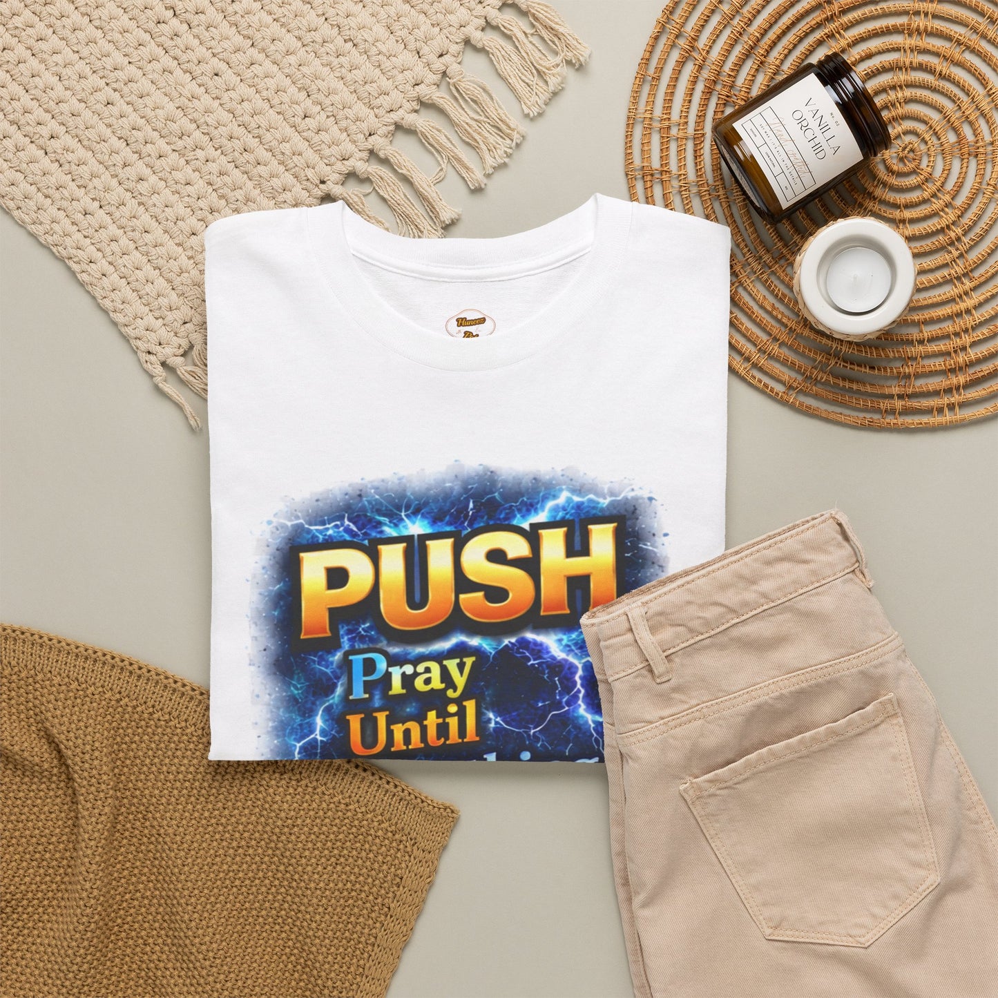 "PUSH Pray Until Something Happens" Tee - Hands 1