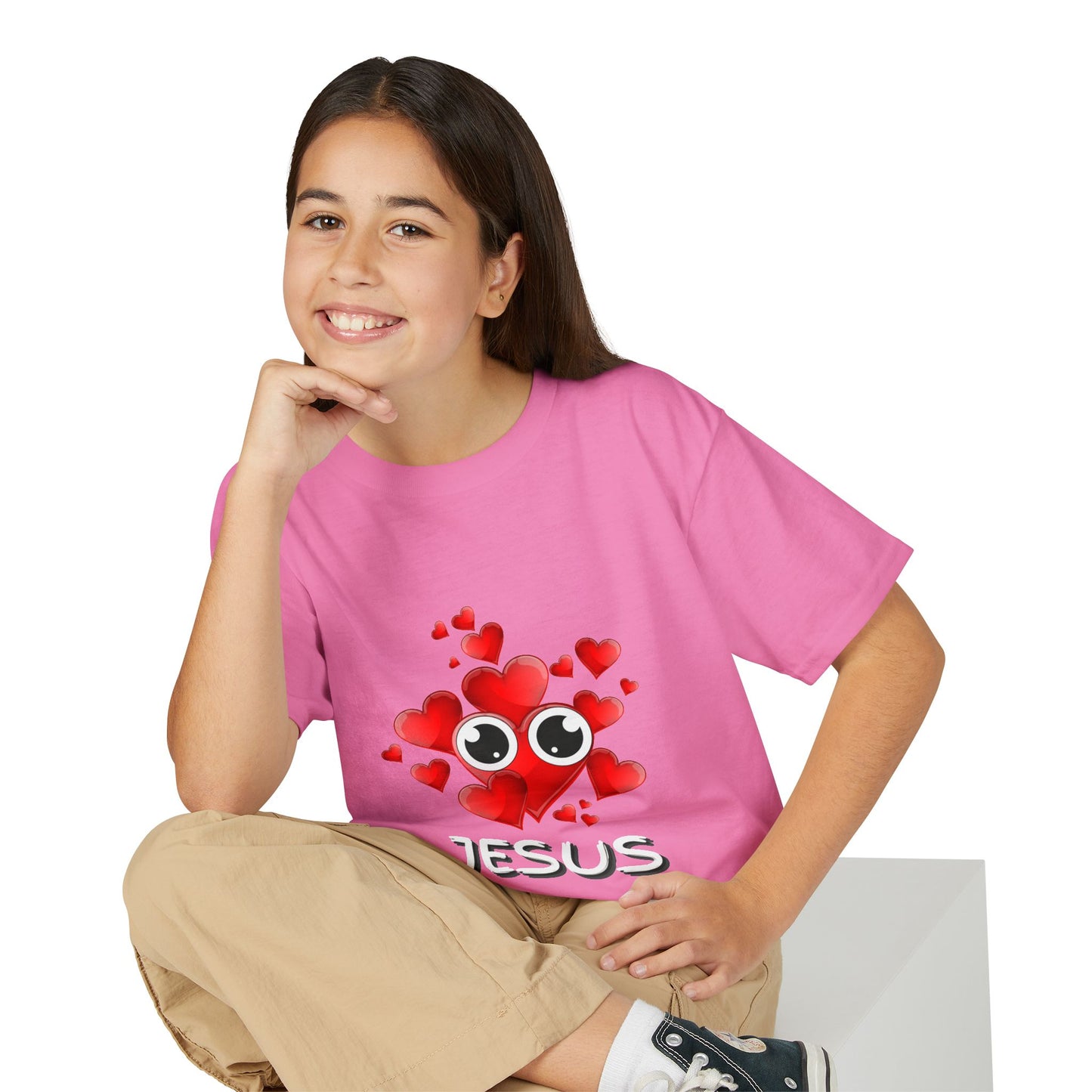 Eye Love Jesus Youth T-shirt - White