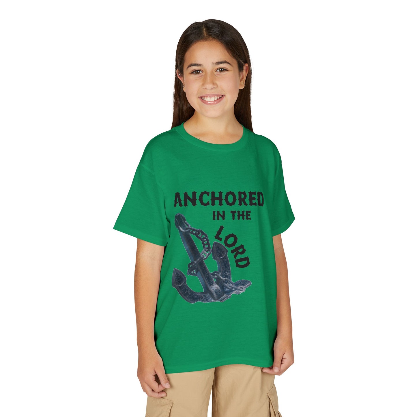 Anchored in the Lord Youth T-Shirt — Black