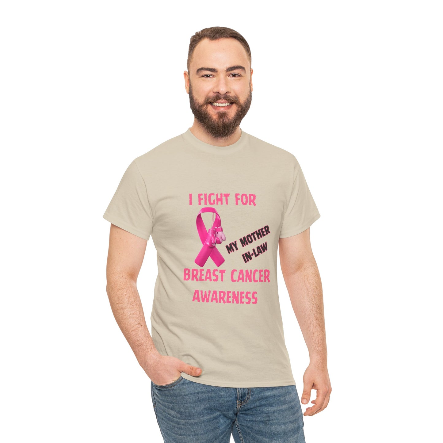 I Fight for My Mother-in-Law Pink Ribbon Tee