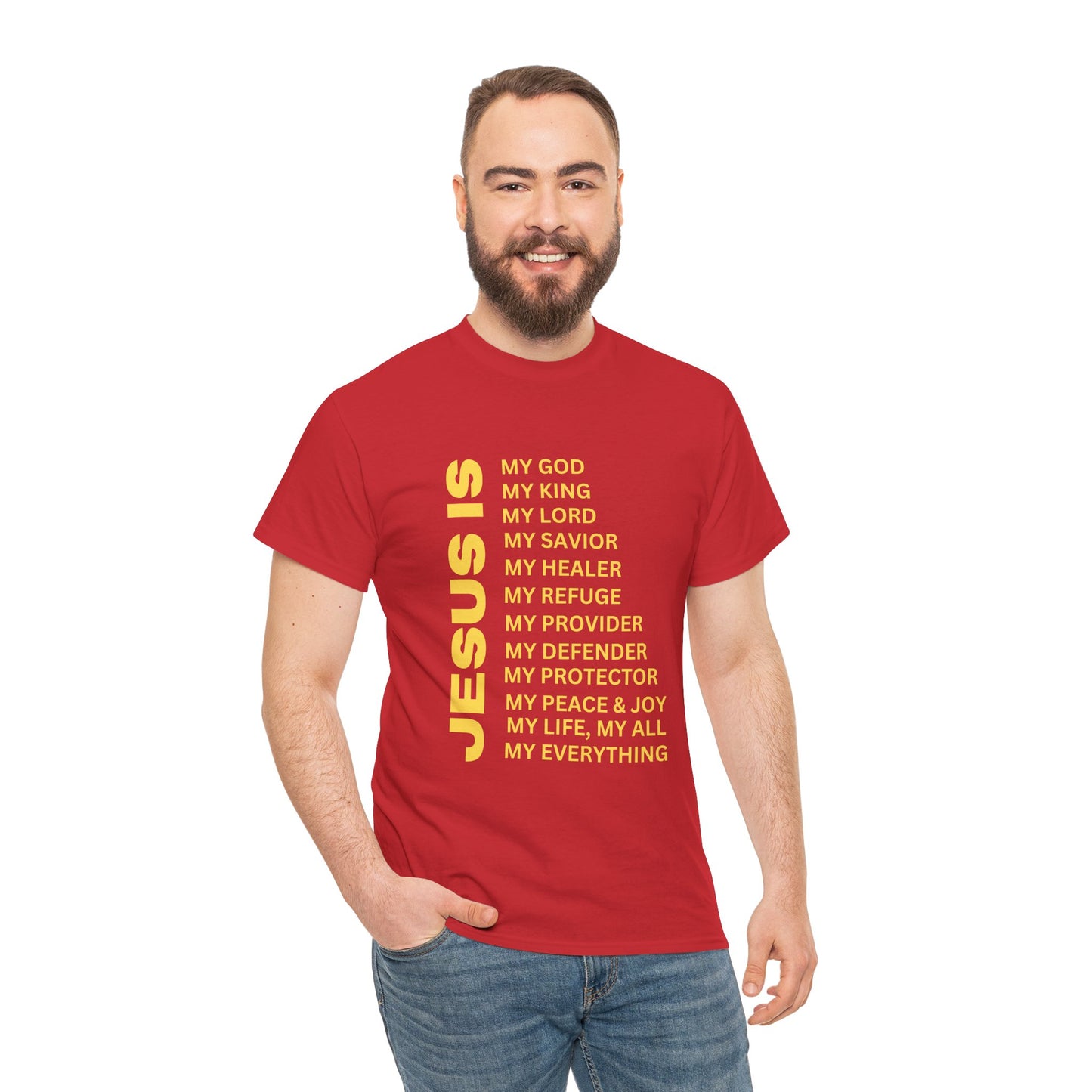 Christian JESUS IS T-Shirt – Gold