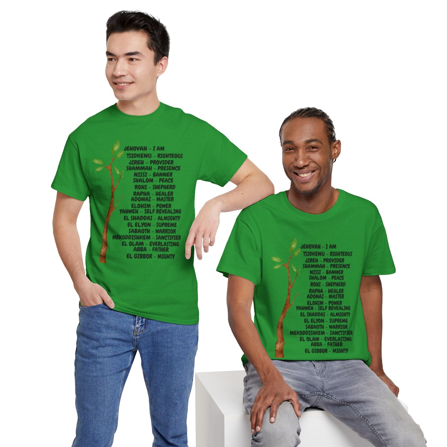 Characteristic Names of God T-Shirt - Black