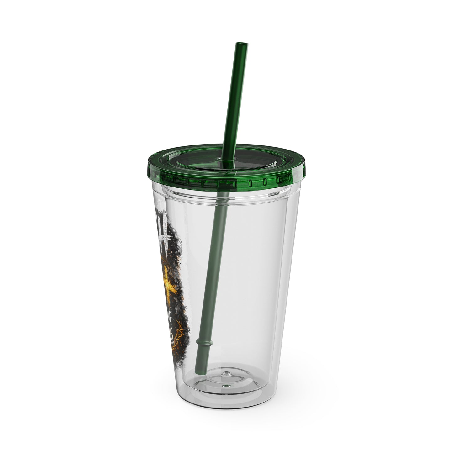 “PUSH: Pray Until Something Happens” 16oz Tumbler with Straw