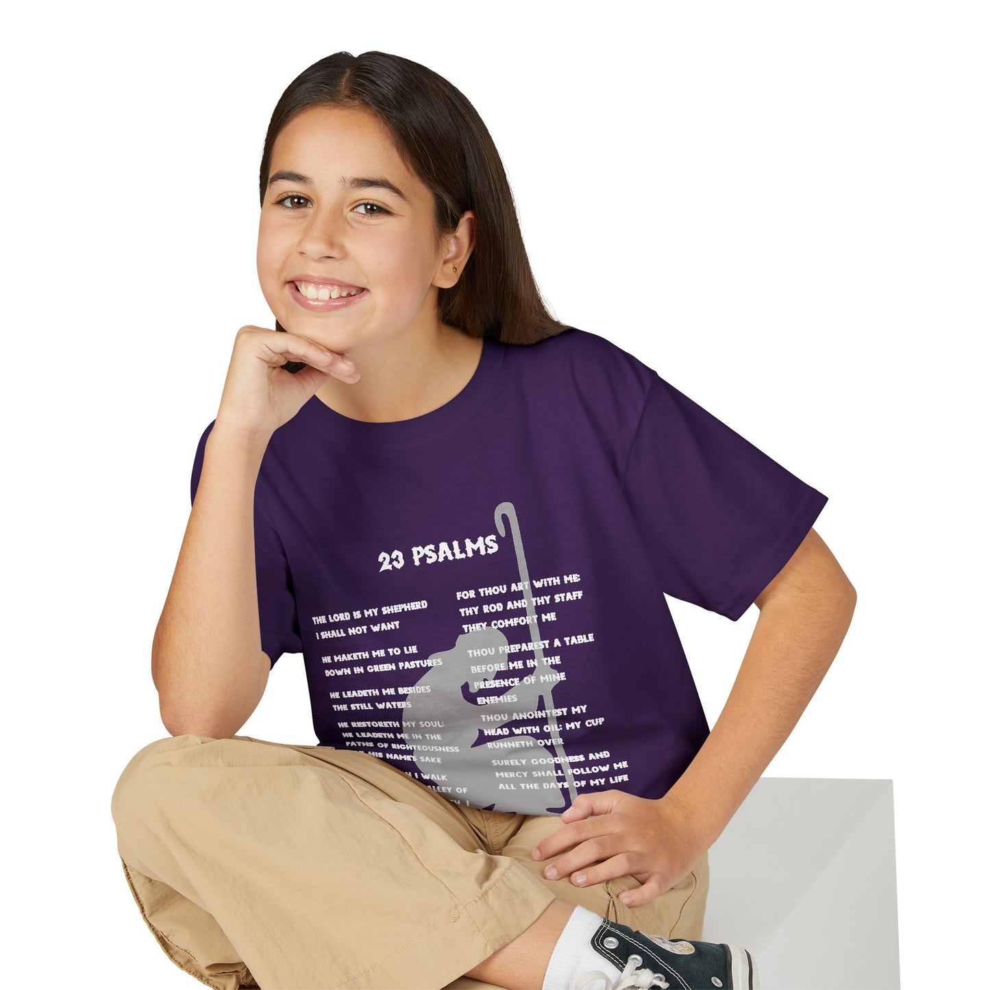23 Psalms Youth T-shirt - White