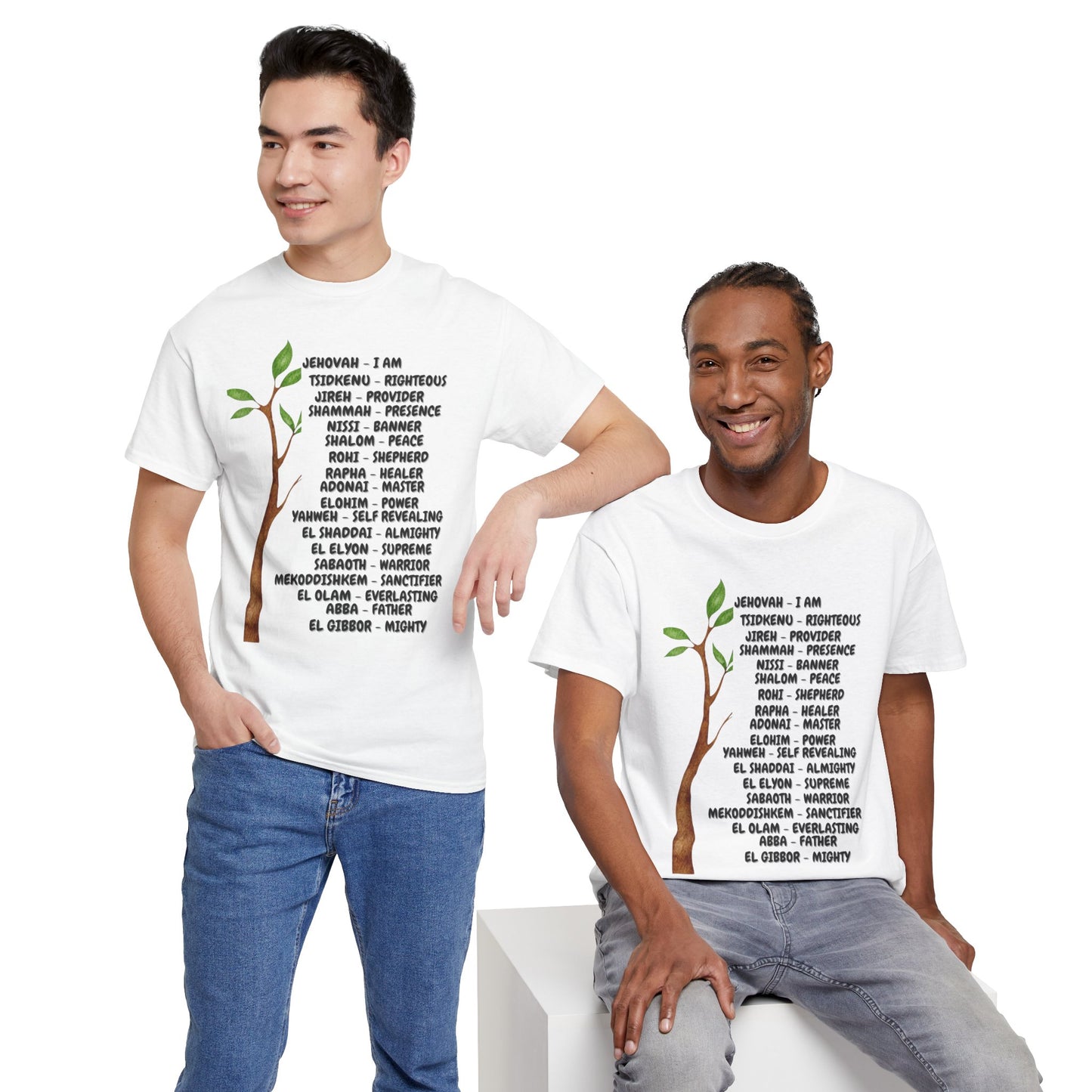 Characteristic Names of God T-Shirt - Black